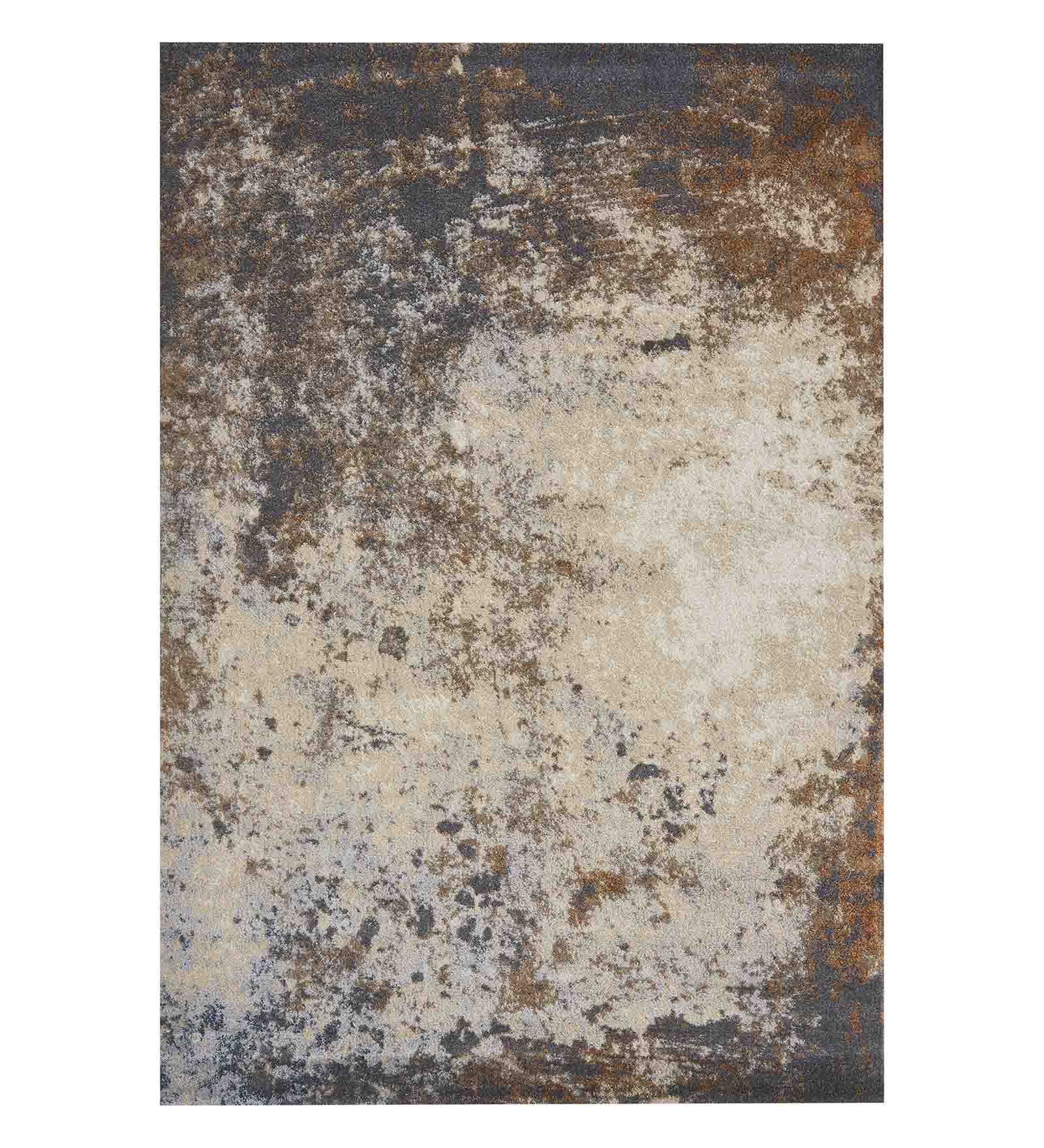 Kristy Abstract Carpet Beige and Grey