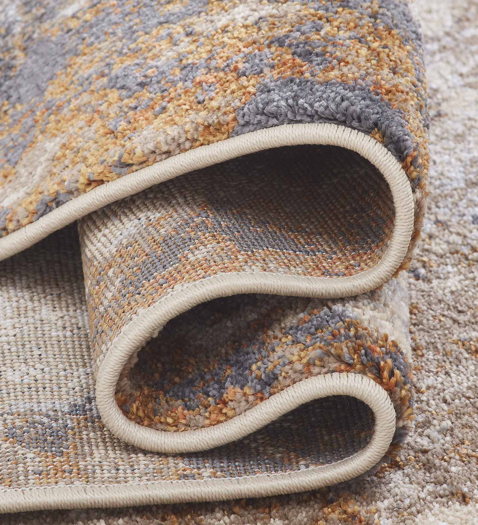 Kristy Abstract Carpet Beige and Grey