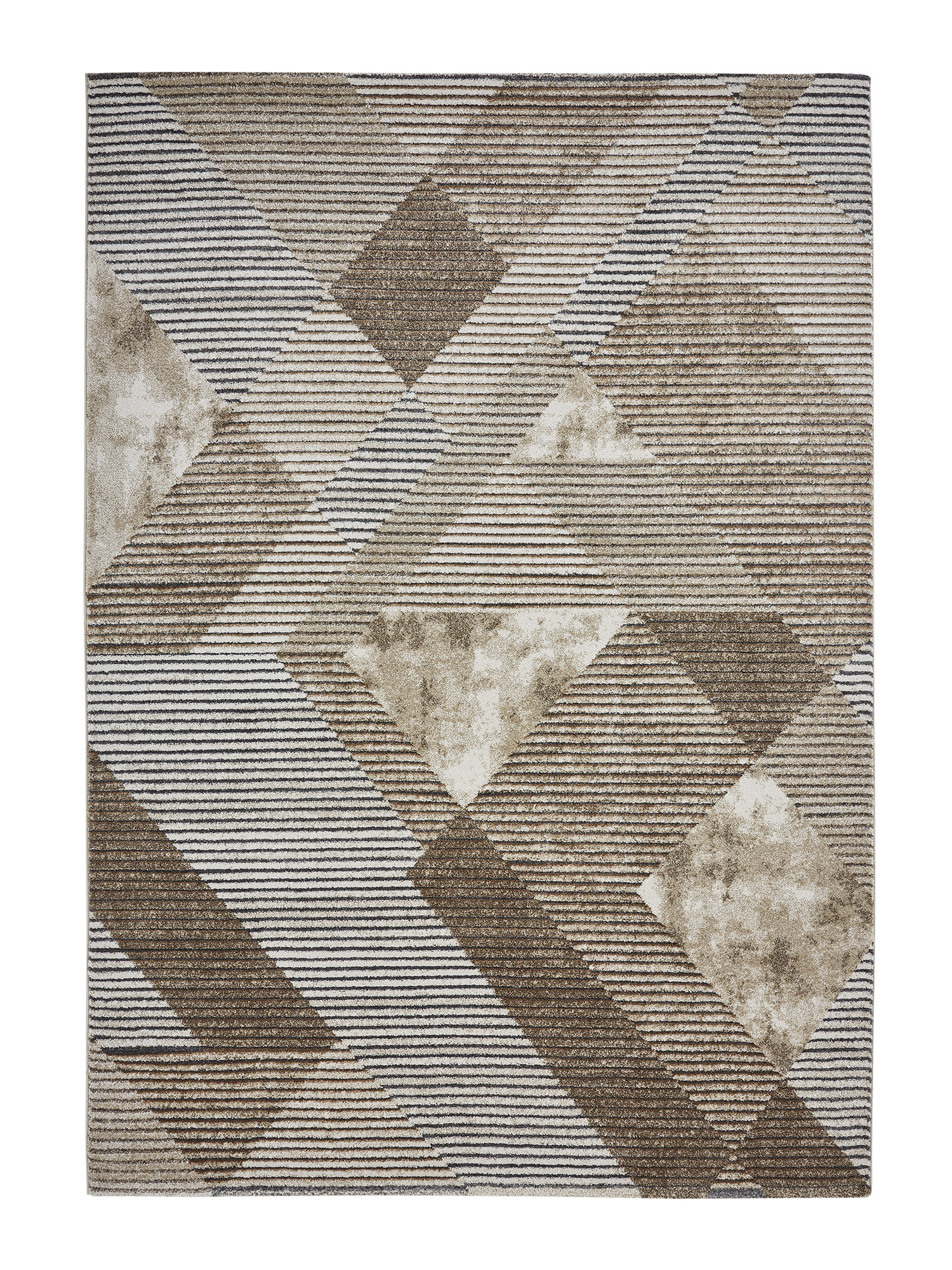 Malaga Geometric Carpet L.Brown