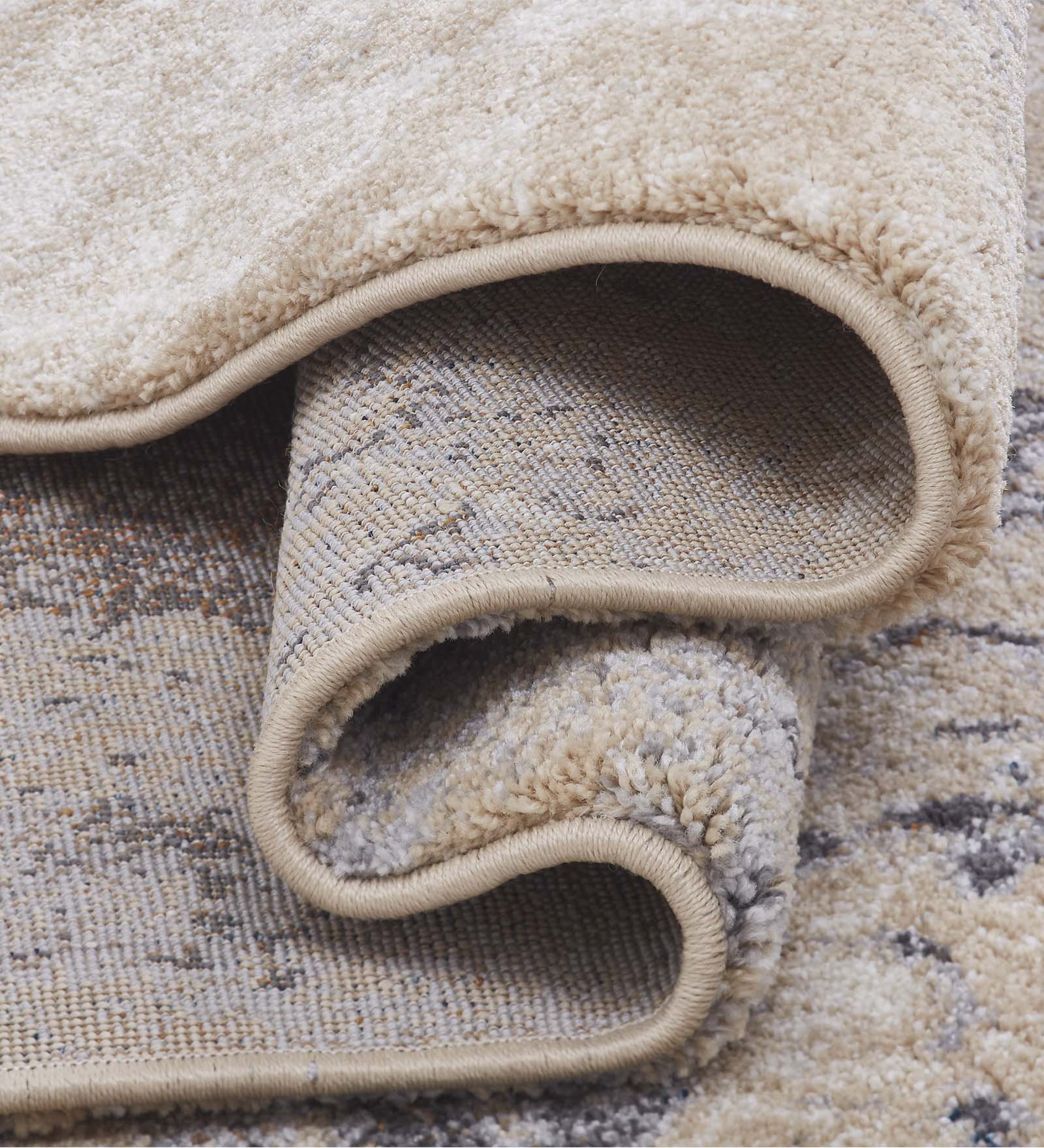 Omaxe Abstract Carpet Rust and Beige