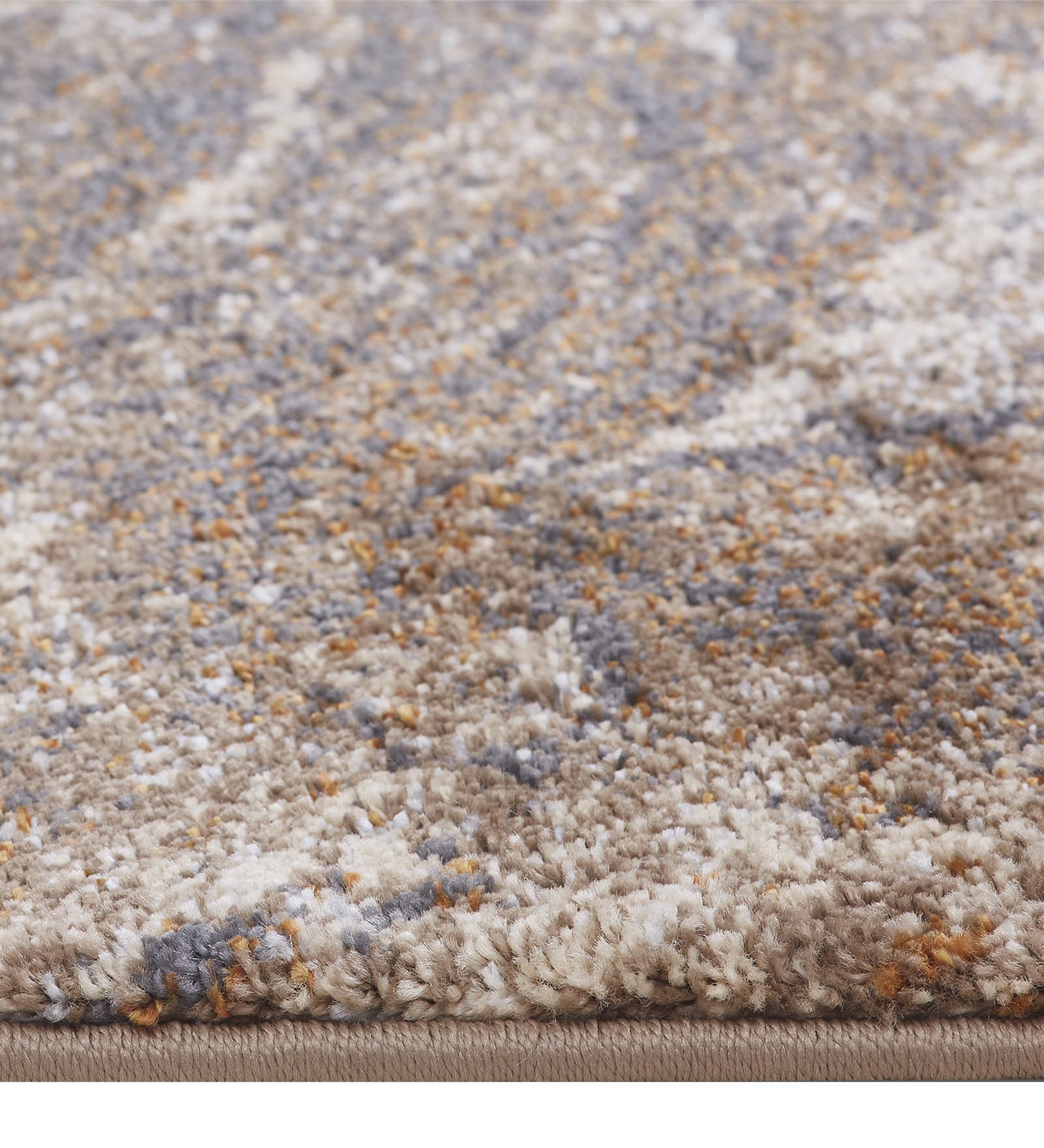 Omaxe Abstract Carpet Brown and L.Beige