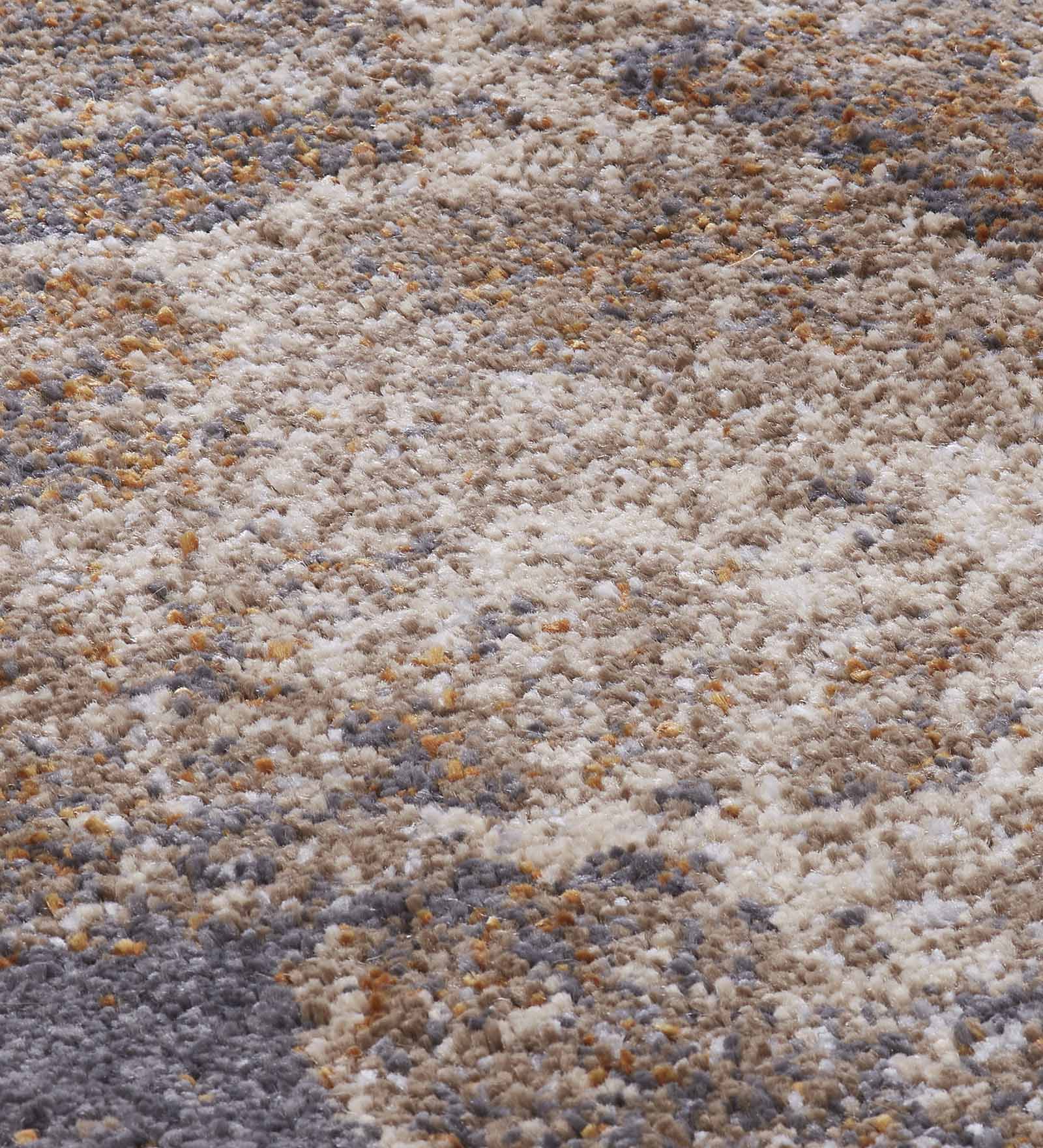 Omaxe Abstract Carpet Brown and L.Beige