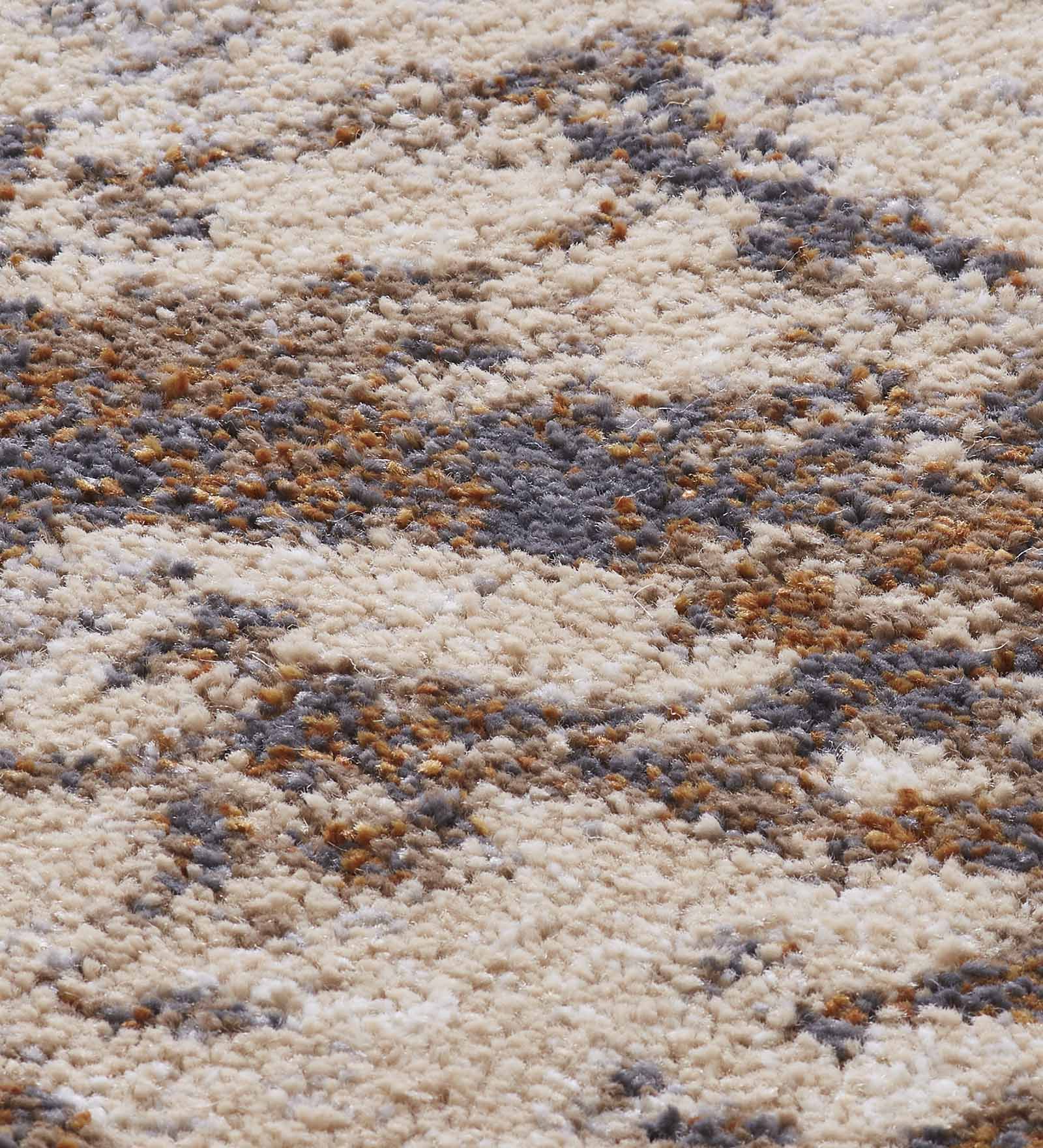 Omaxe Abstract Carpet Beige and Grey