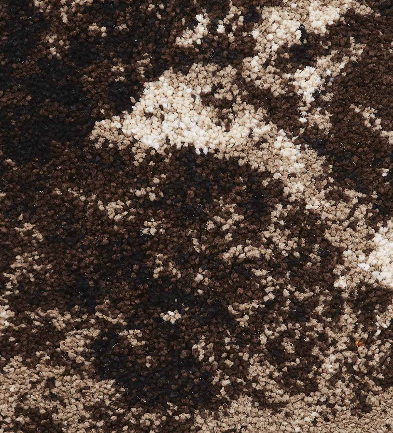 Omaxe Abstract Carpet D.Brown and Beige