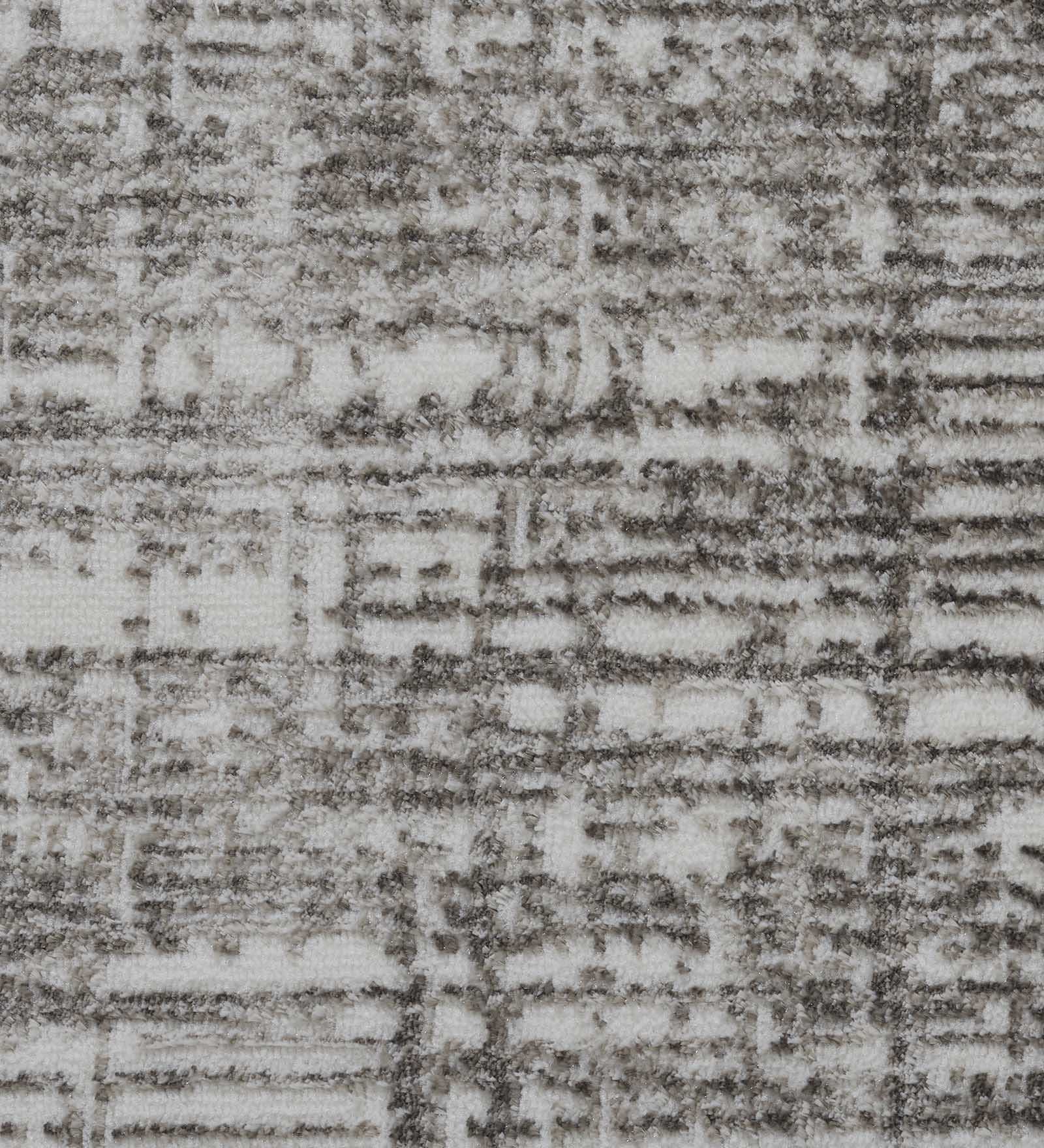 Viana Abstract Carpet White and Brown