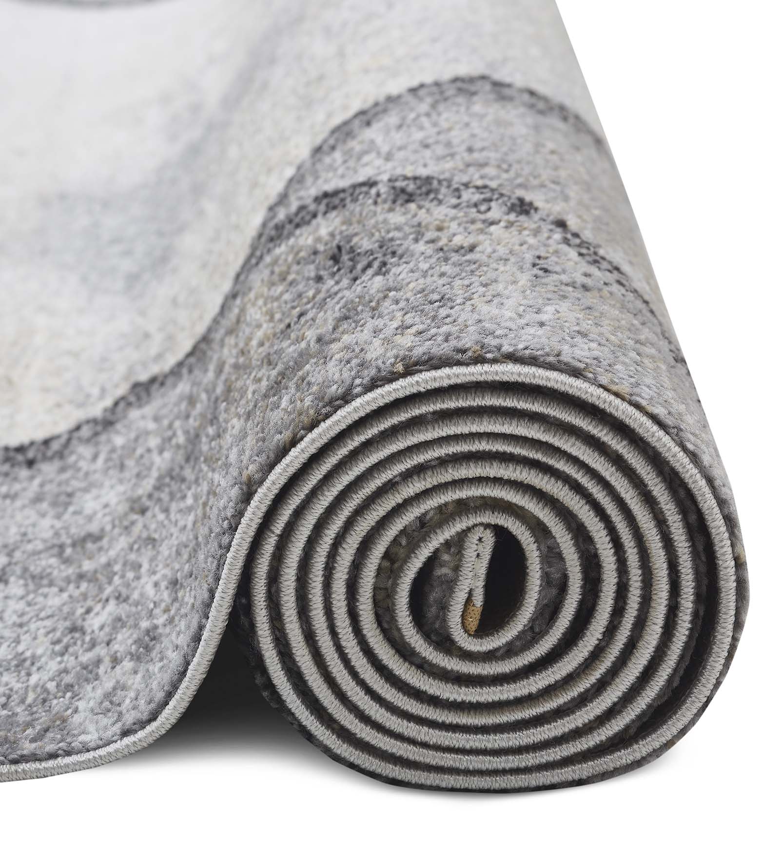 Arizona Geometric Carpet Grey and Charcoal