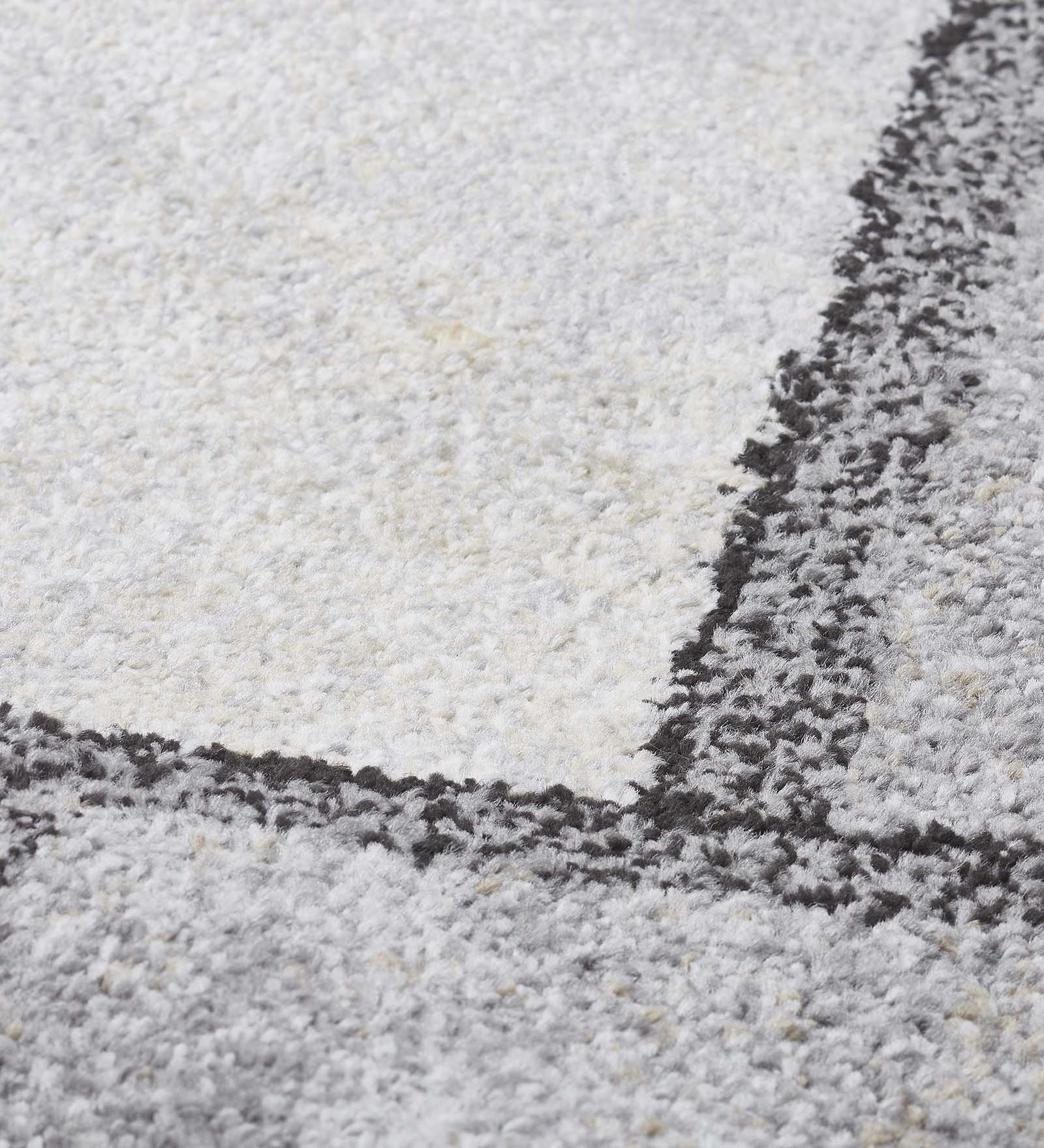 Arizona Geometric Carpet Grey and Charcoal