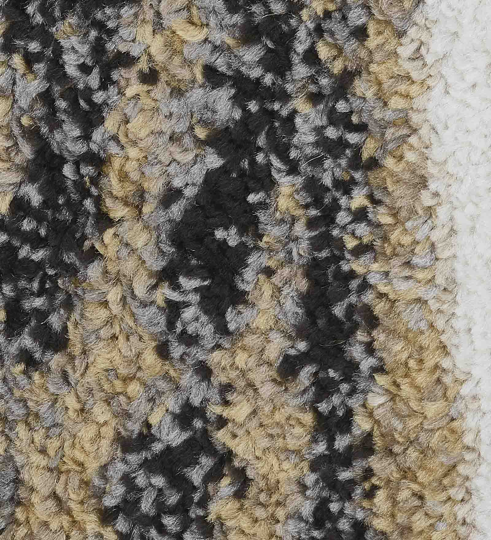 Arizona Floral Carpet Gold and Grey