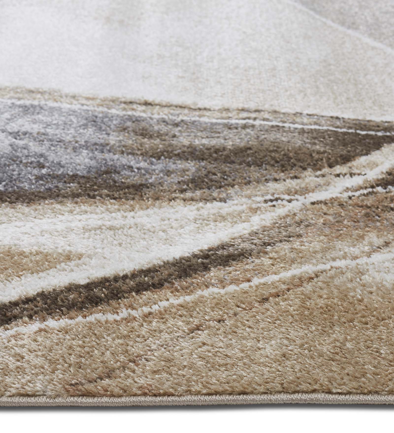 Arizona Abstract Carpet L.Brown and Cream