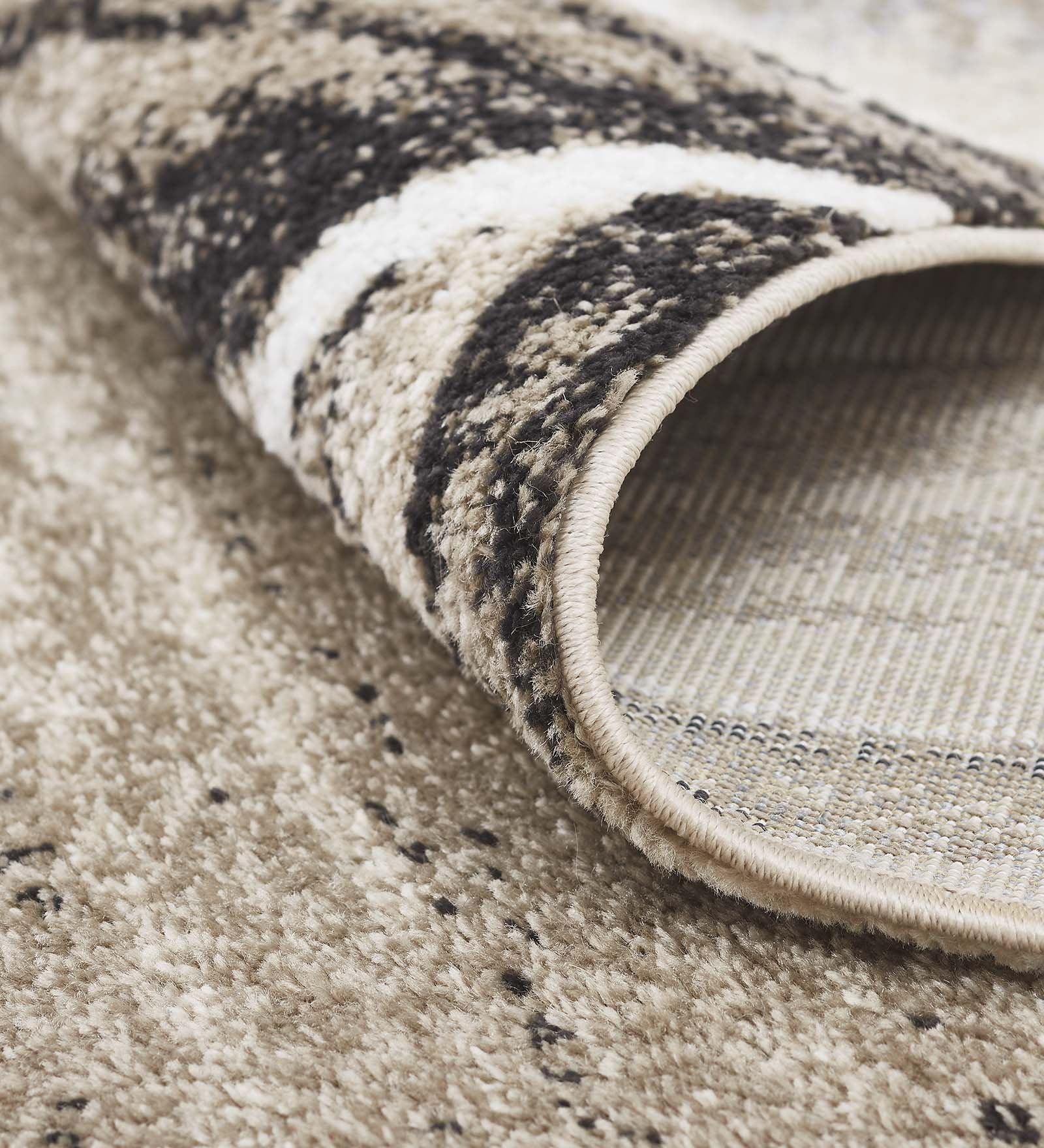 Arizona Floral Carpet Brown and Grey