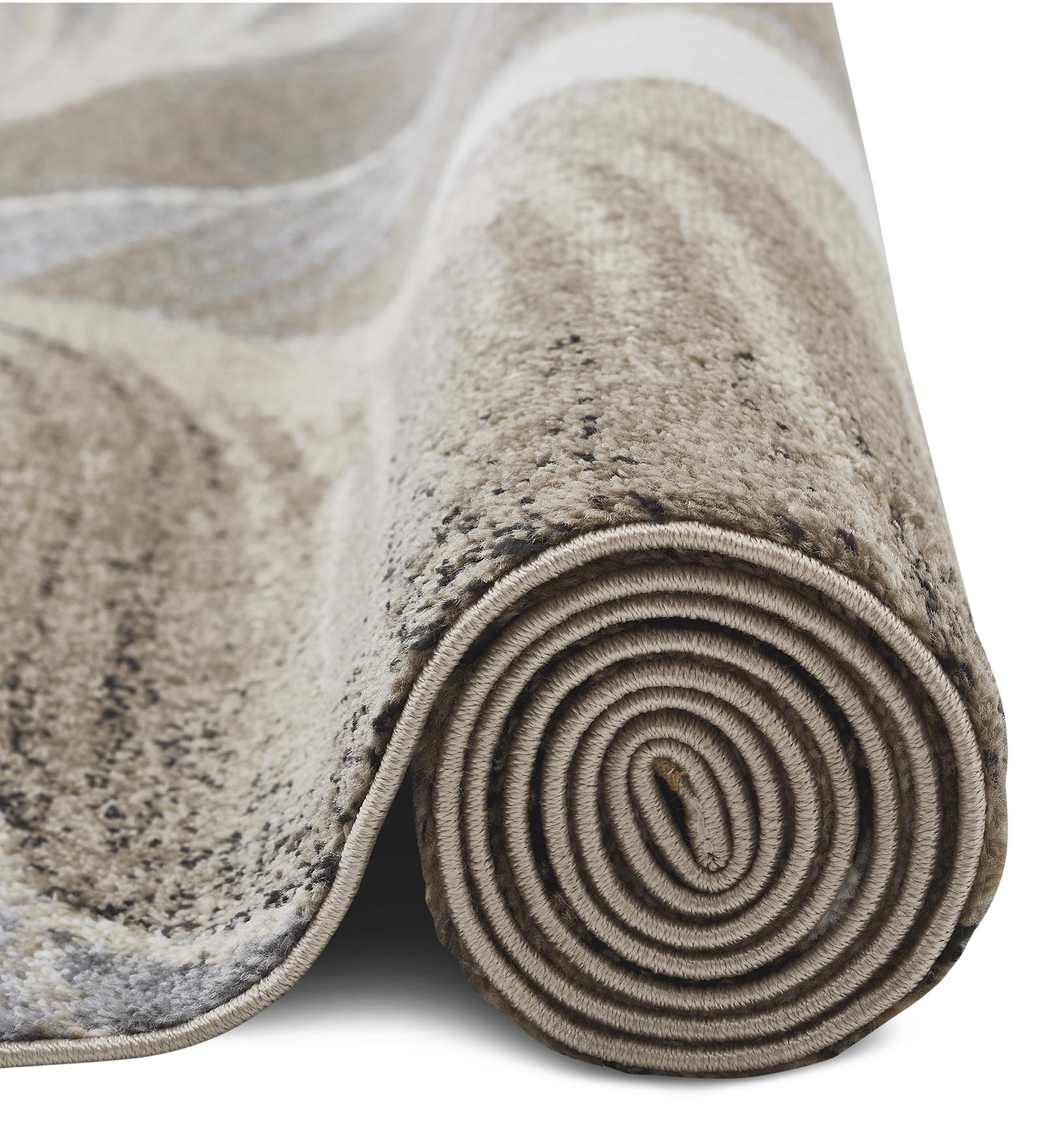 Arizona Floral Carpet Brown and Grey