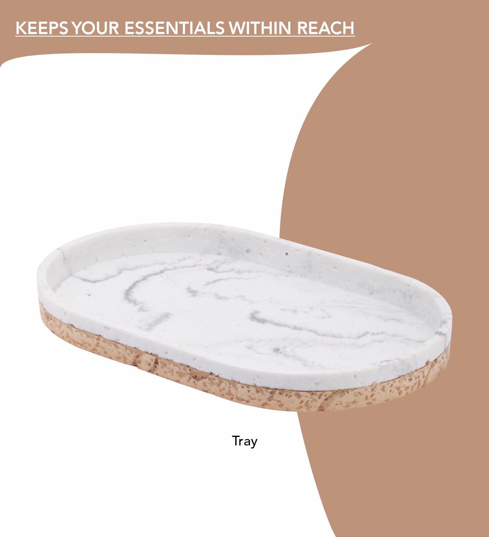 Vibe 4Pcs Bathroom Set Polyresin Bath Beige