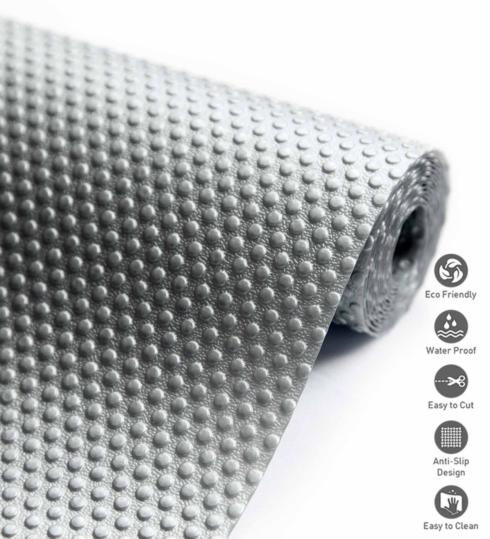 Rio PVC Shelf Liner Grey
