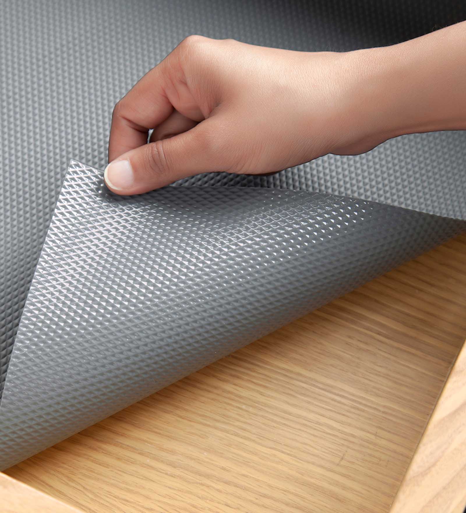 Rio PVC Shelf Liner Grey