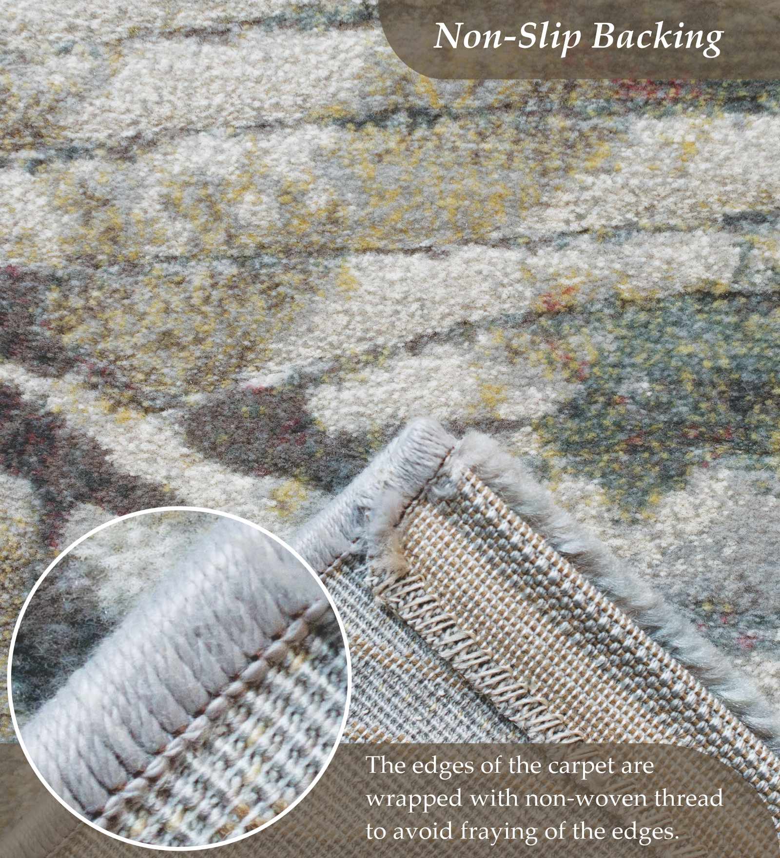 Aquarius Floral Machine Made Carpet Grey