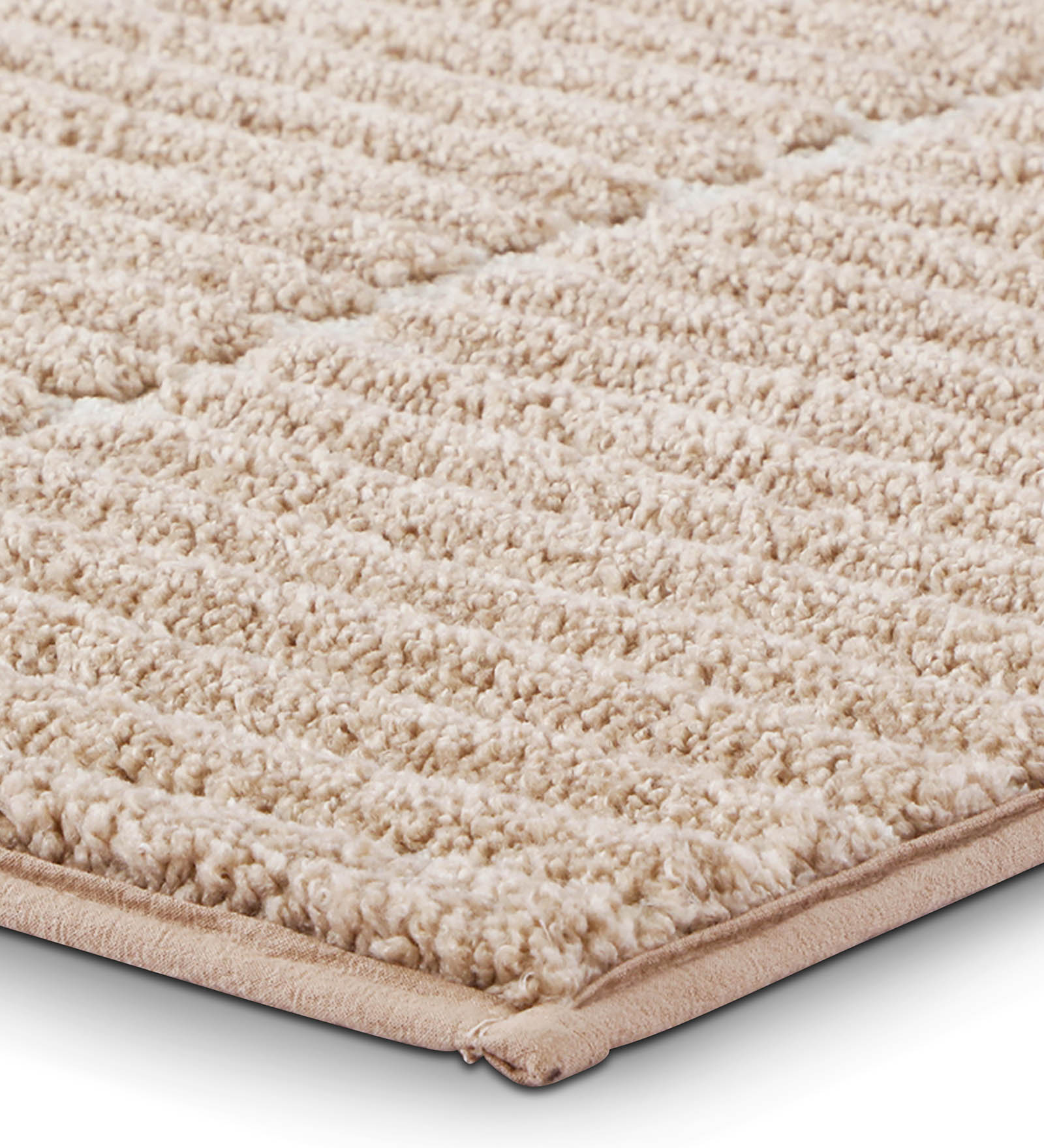 Hermosa Quick Dry Anti Skid Bath Mat Linen Beige
