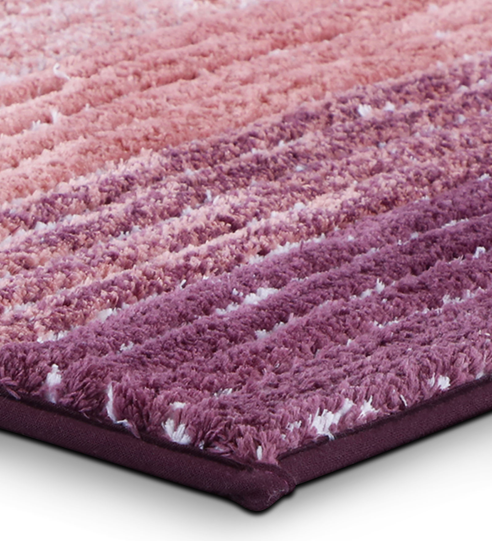 Hermosa Quick Dry Anti Skid Bath Mat Mauve