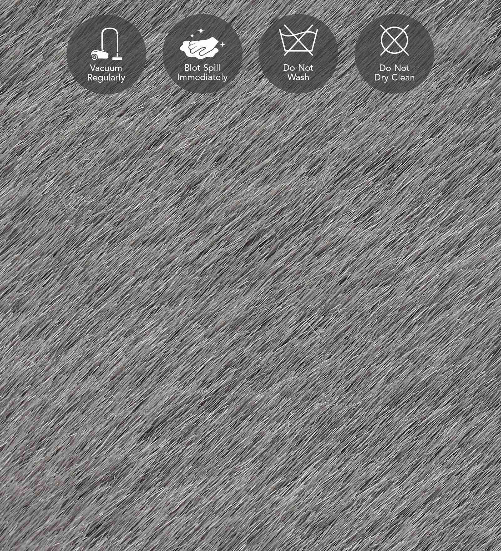 Angola 2 Solid Bedside Runner D Grey