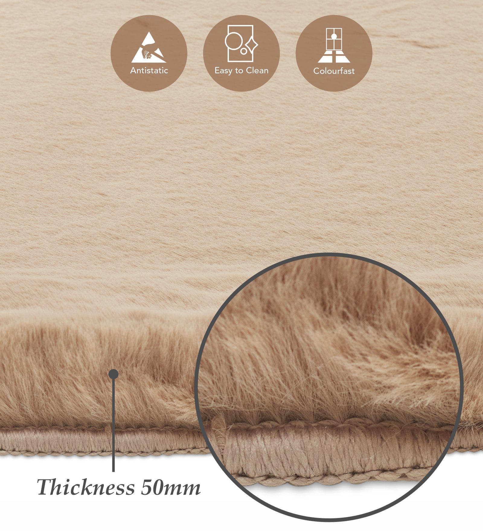 Angola 2 Solid Machine Made Carpet Taupe