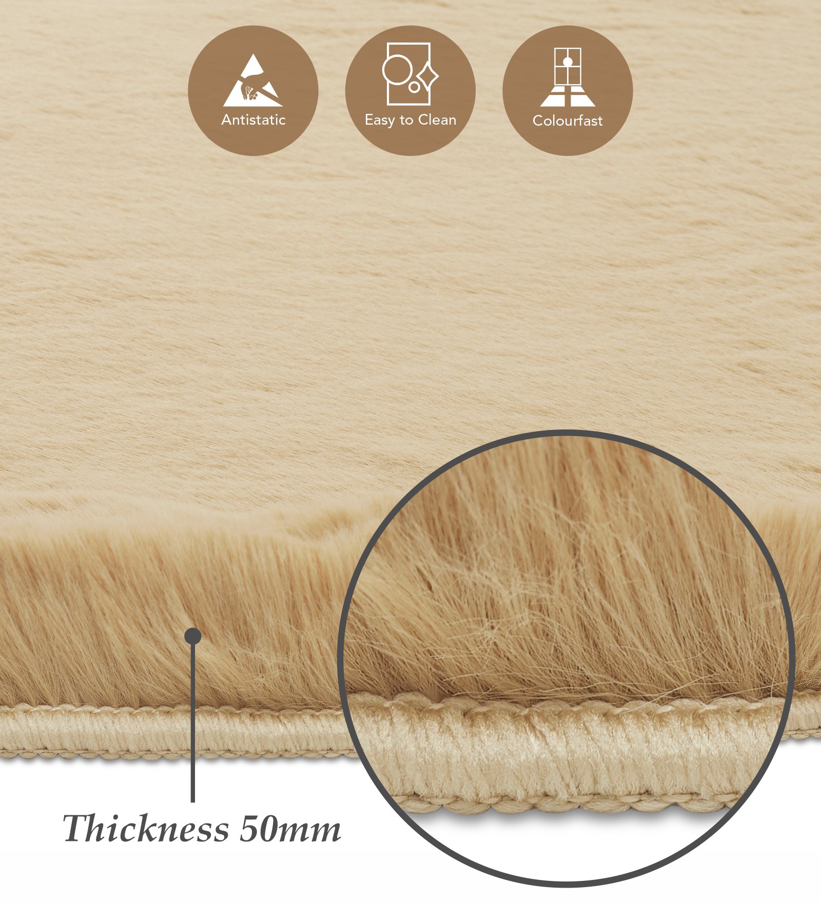 Angola 2 Solid Machine Made Carpet Camel