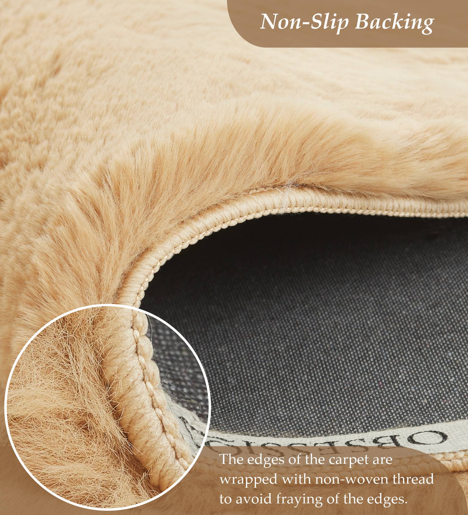 Angola 2 Solid Machine Made Carpet Camel