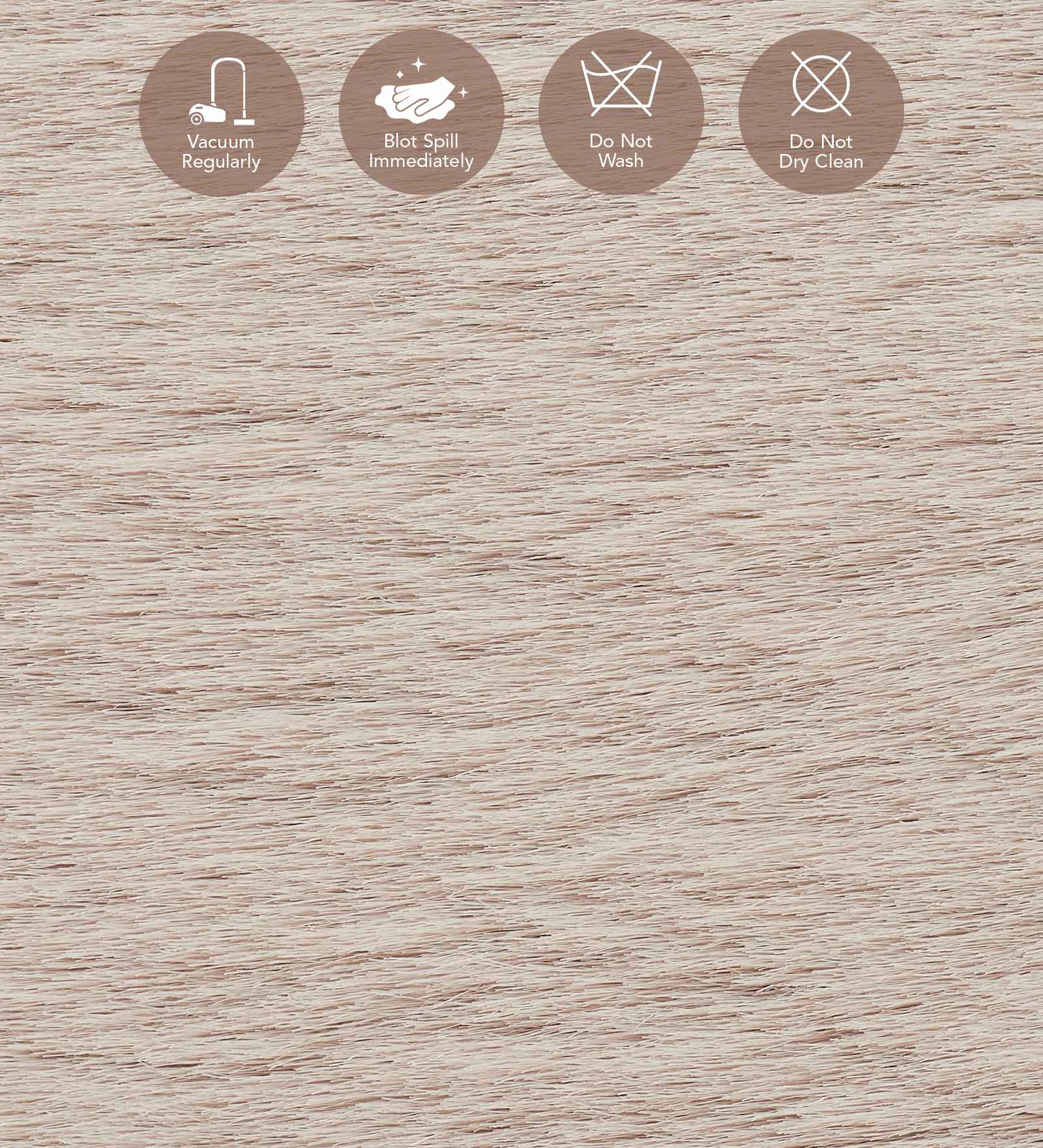 Angola 2 Solid Machine Made Carpet Blush