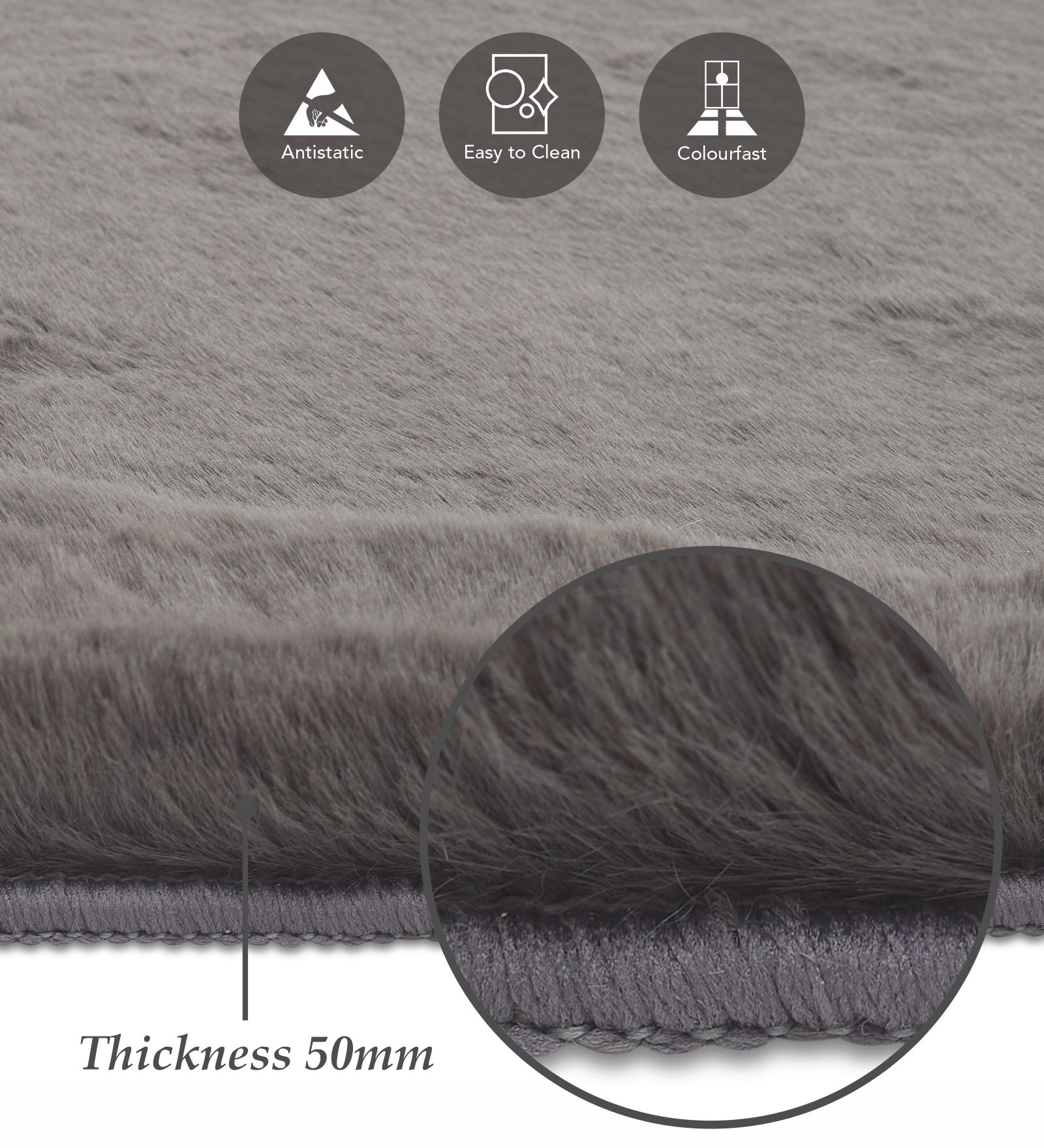 Angola 2 Solid Machine Made Carpet D Grey