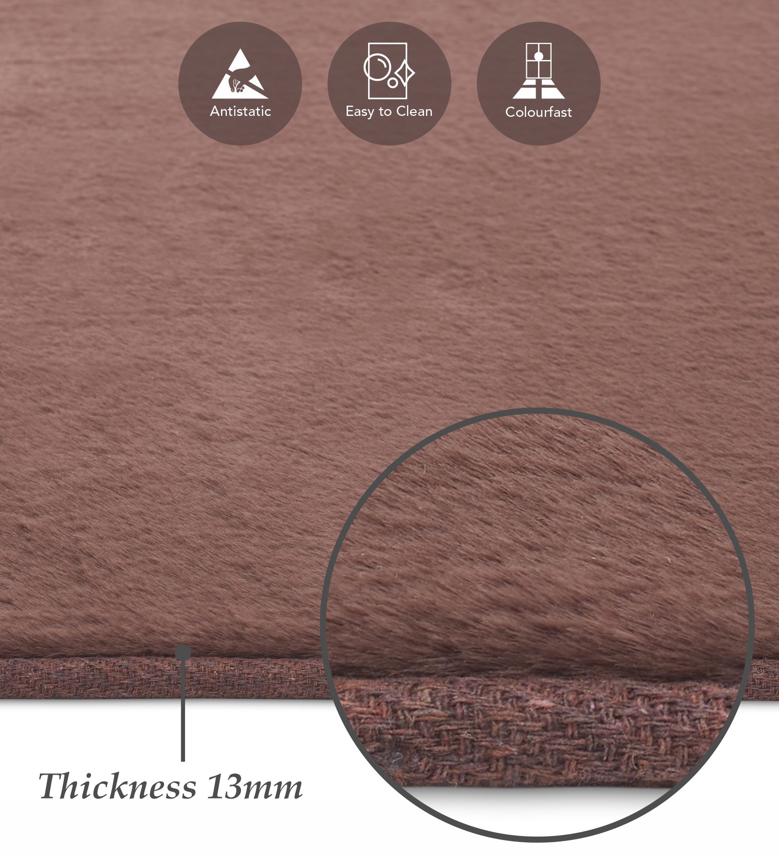 Oslo Jr Rabit Fur Runner Chocolate