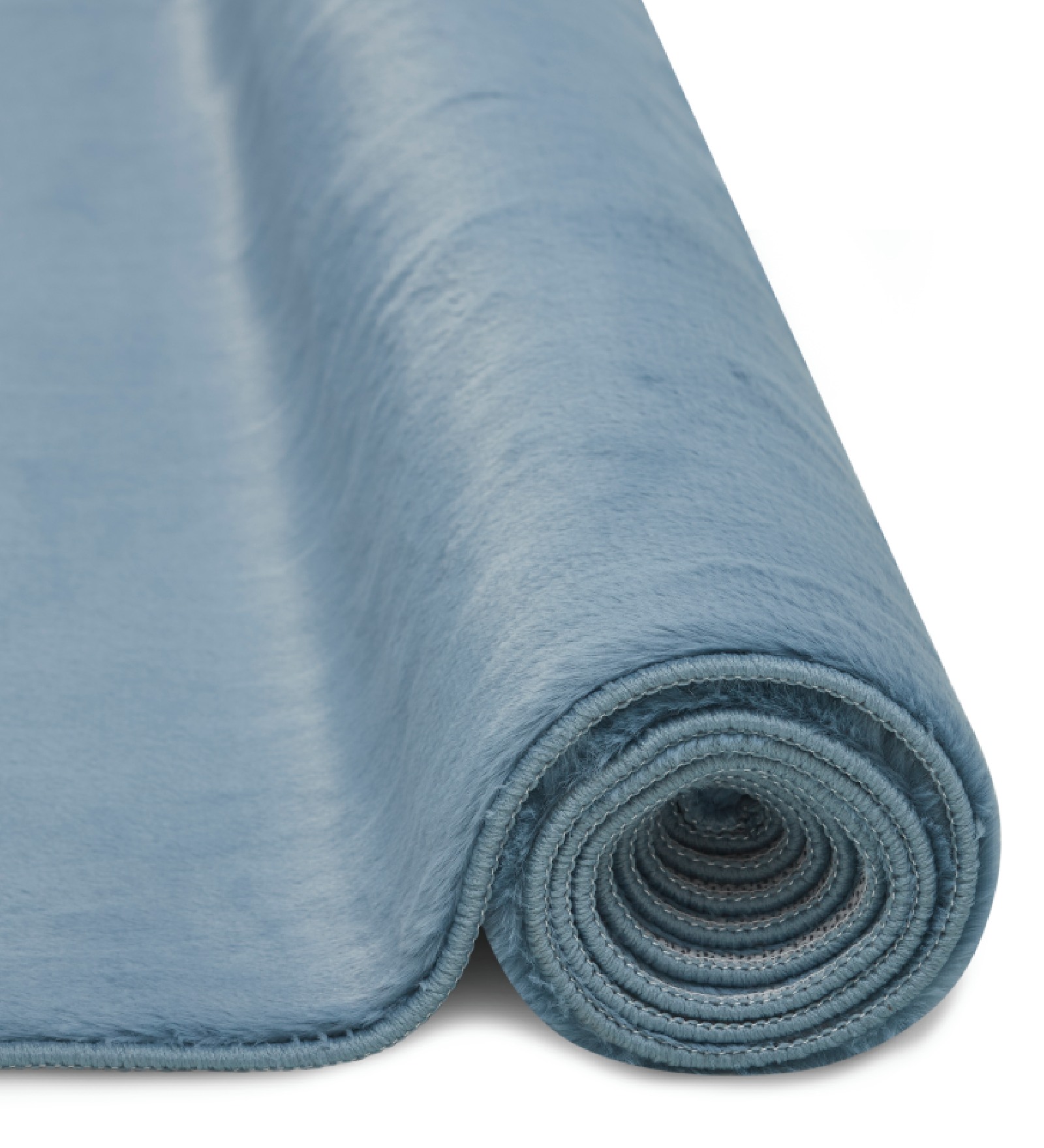 Oslo Jr Rabit Fur Carpet Blue