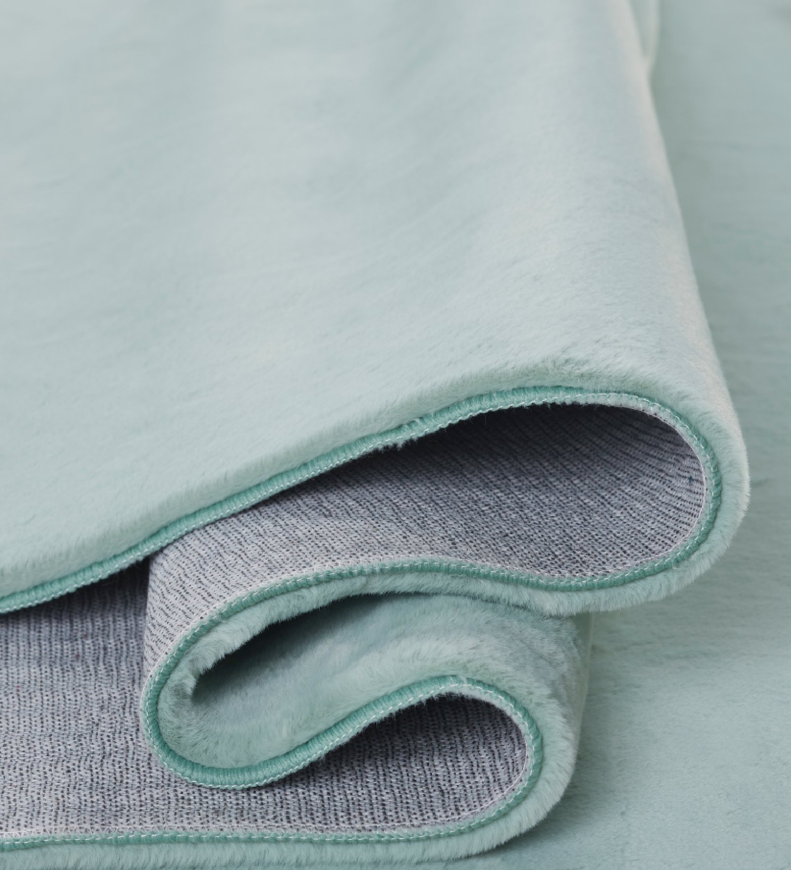 Oslo Jr Rabit Fur Carpet Sage