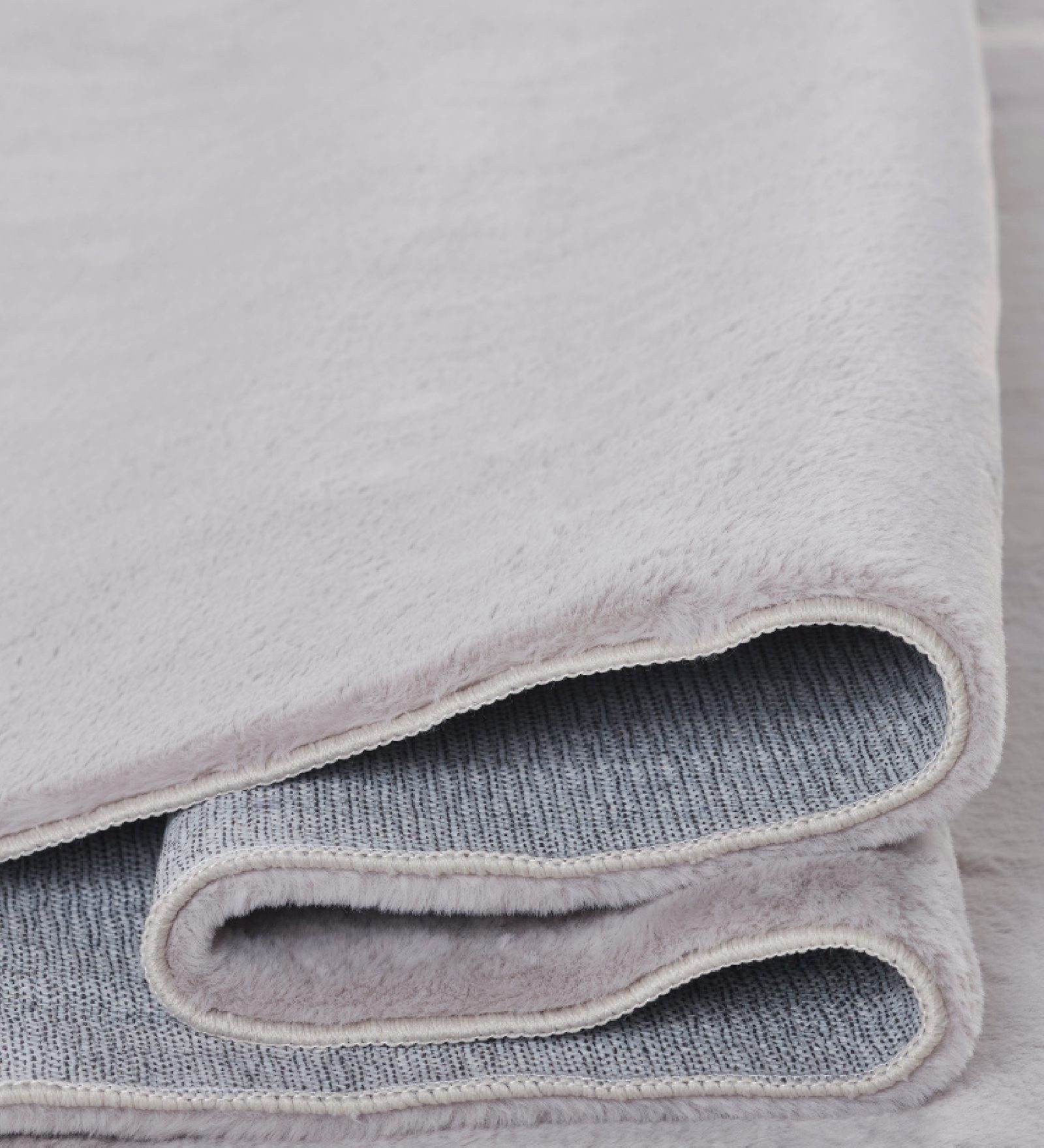 Oslo Jr Rabit Fur Carpet Stone