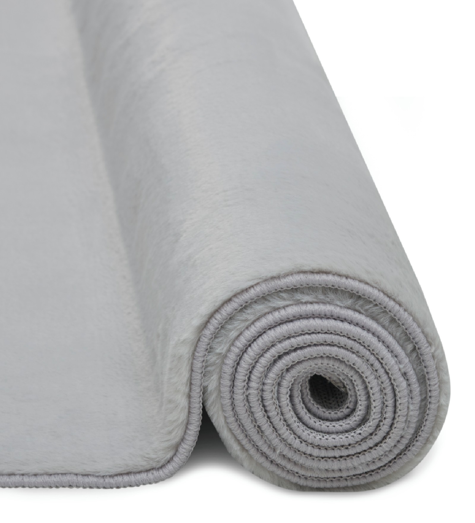 Oslo Jr Rabit Fur Carpet Silver