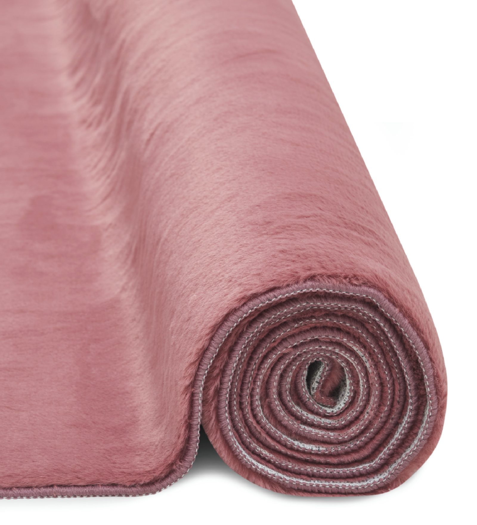 Oslo Jr Rabit Fur Carpet Strawberry