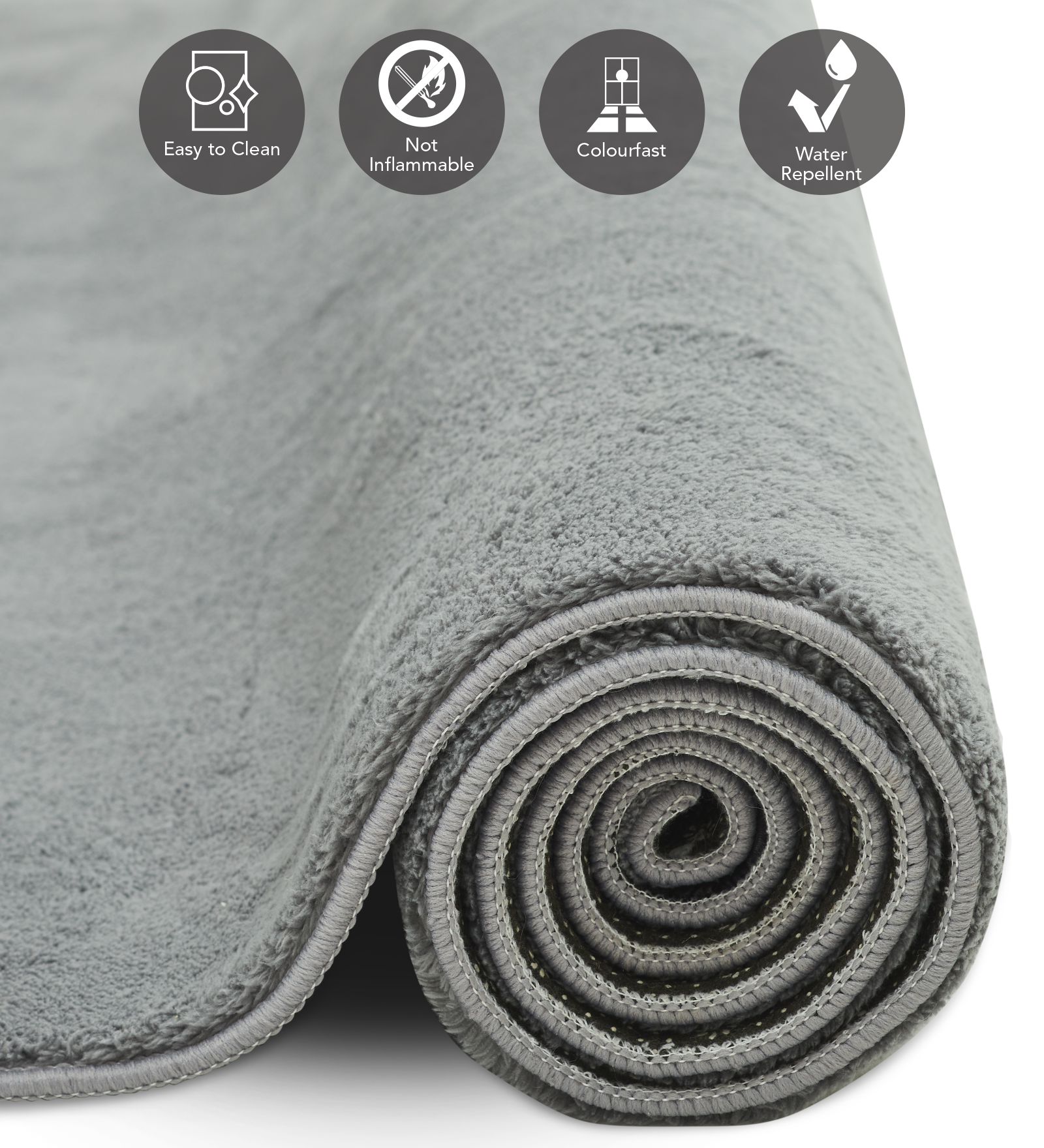 Poco Solid Carpet Grey
