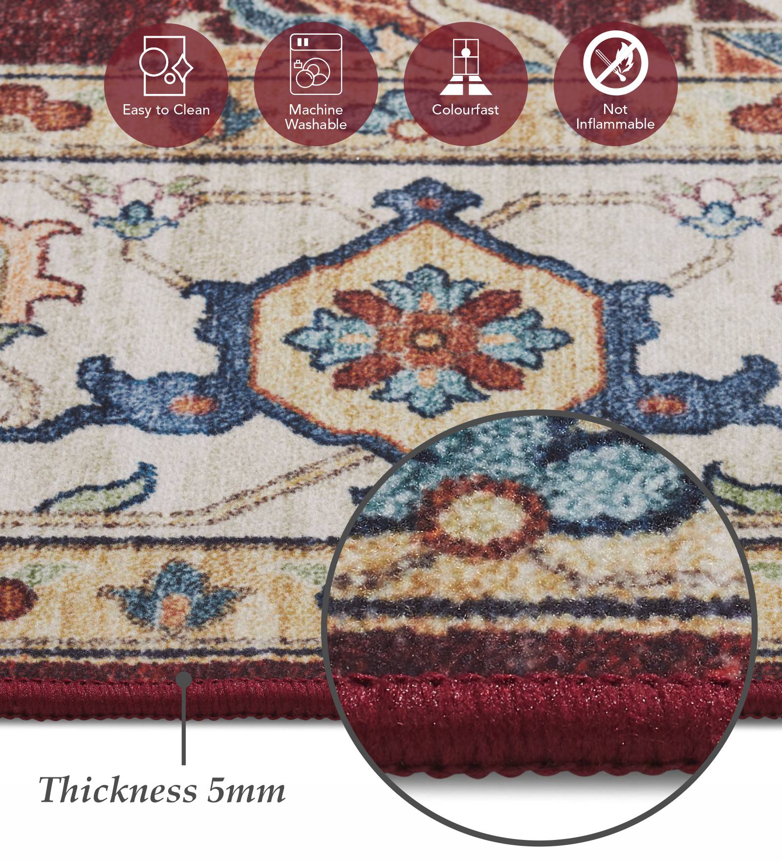 Pop Classical Runner Maroon and Cream