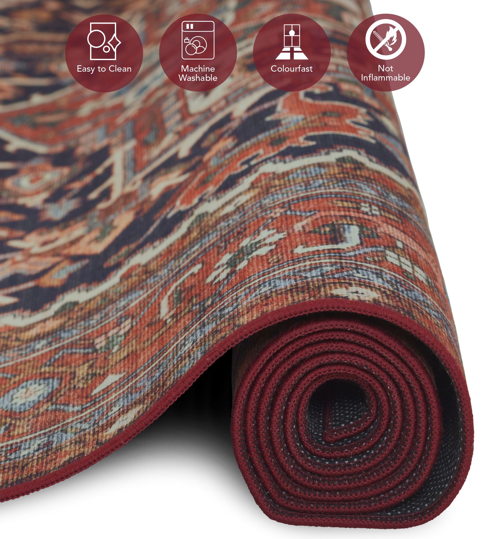 Pop Classical Carpet Cream and Rust