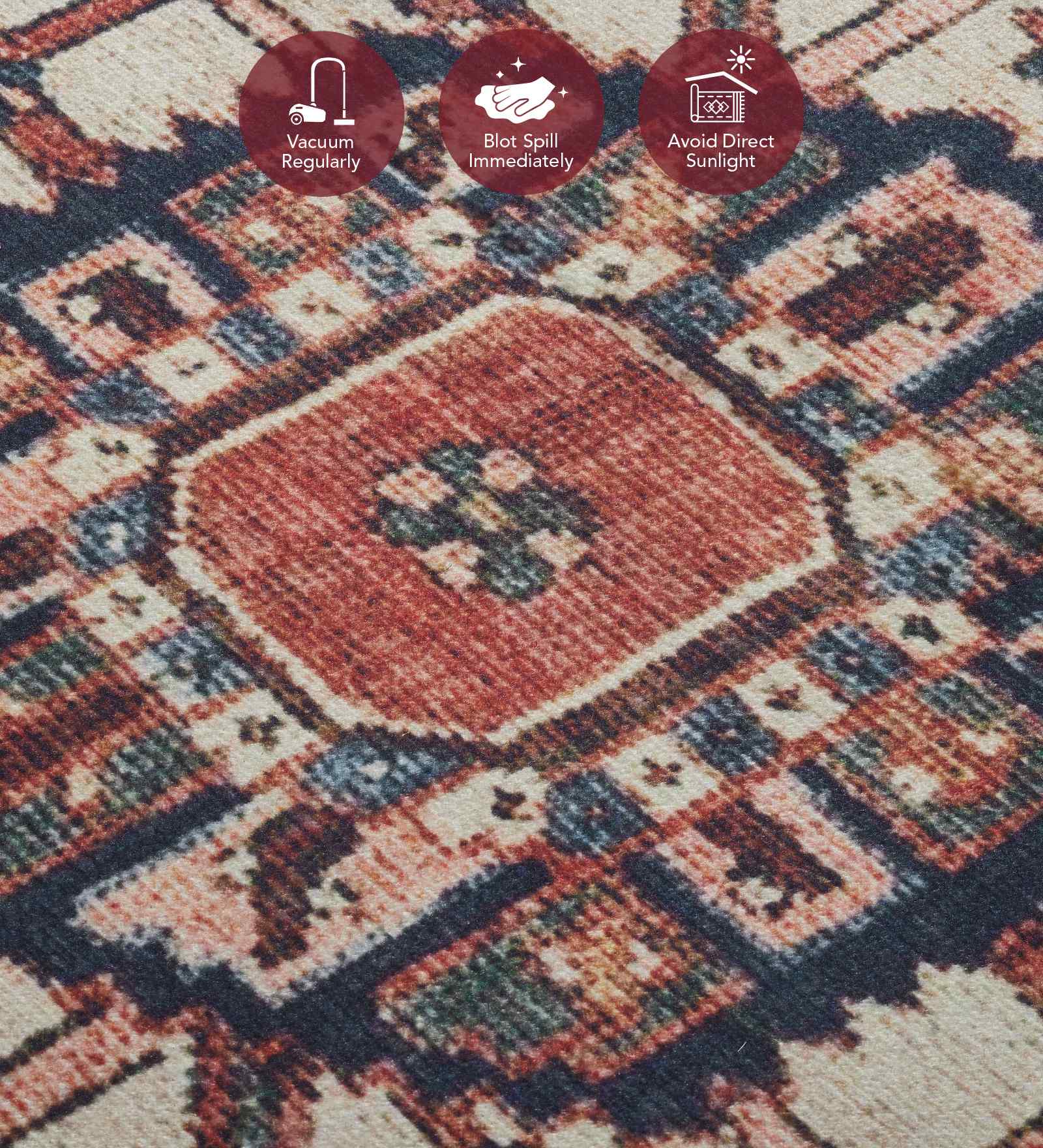 Pop Classical Carpet Cream and Rust