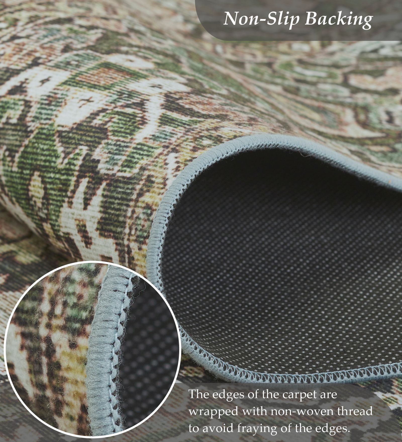 Pop Classical Carpet Green and Oilve