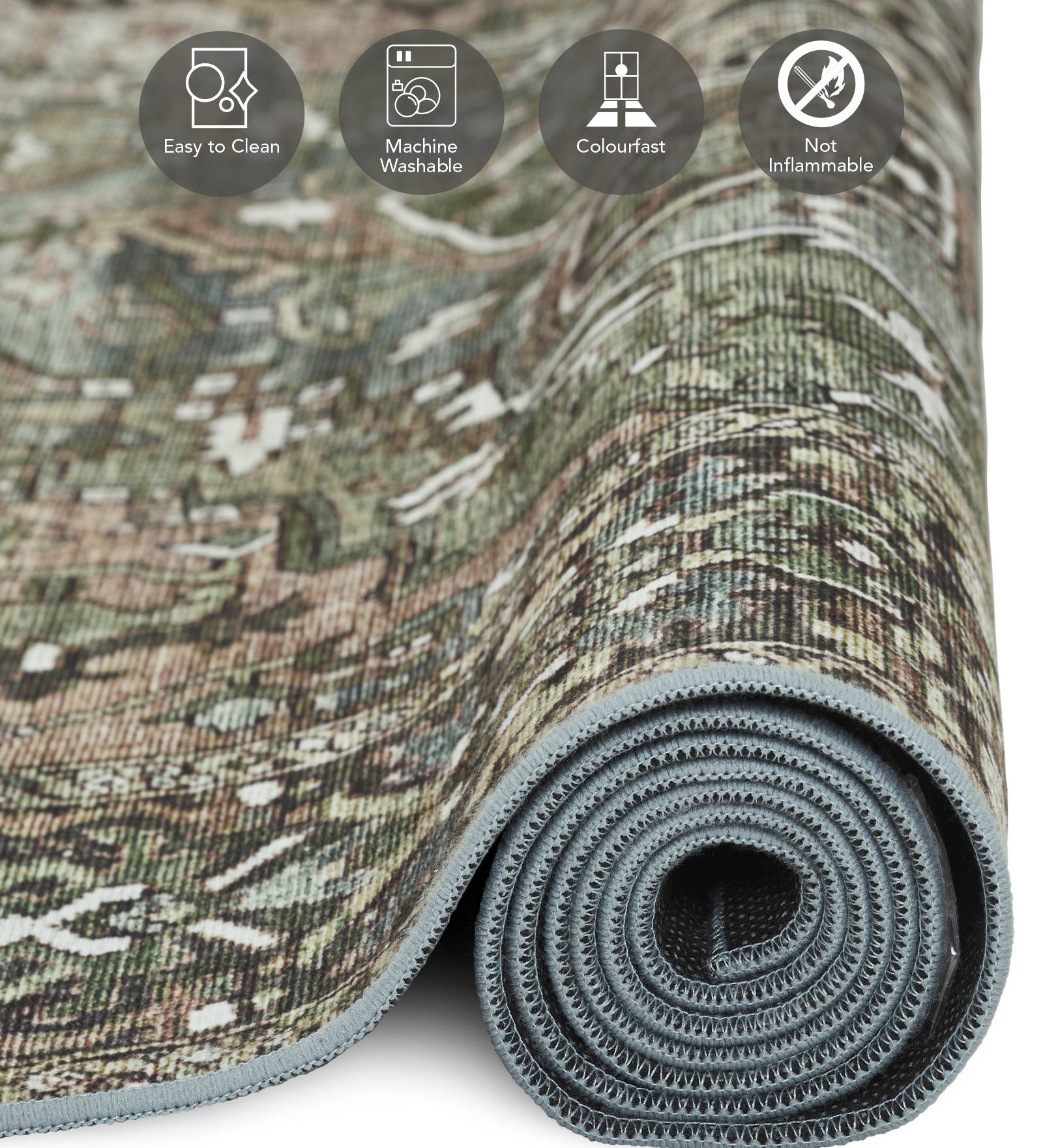 Pop Classical Carpet Green and Oilve