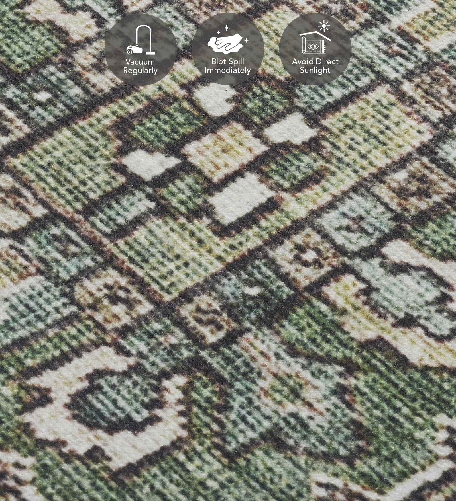 Pop Classical Carpet Green and Oilve