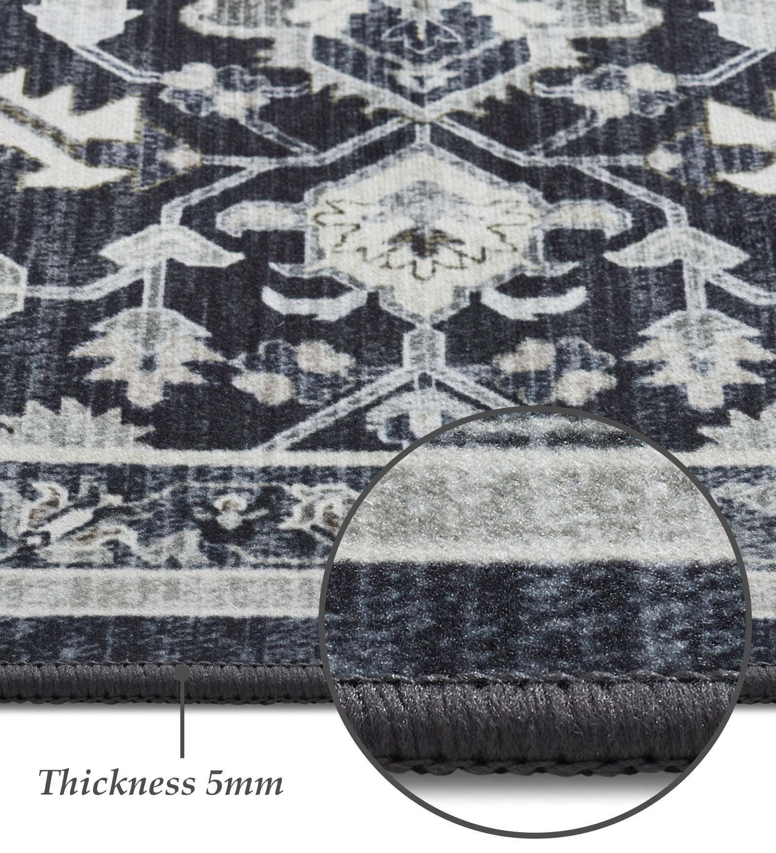 Pop Classical Carpet Charcoal