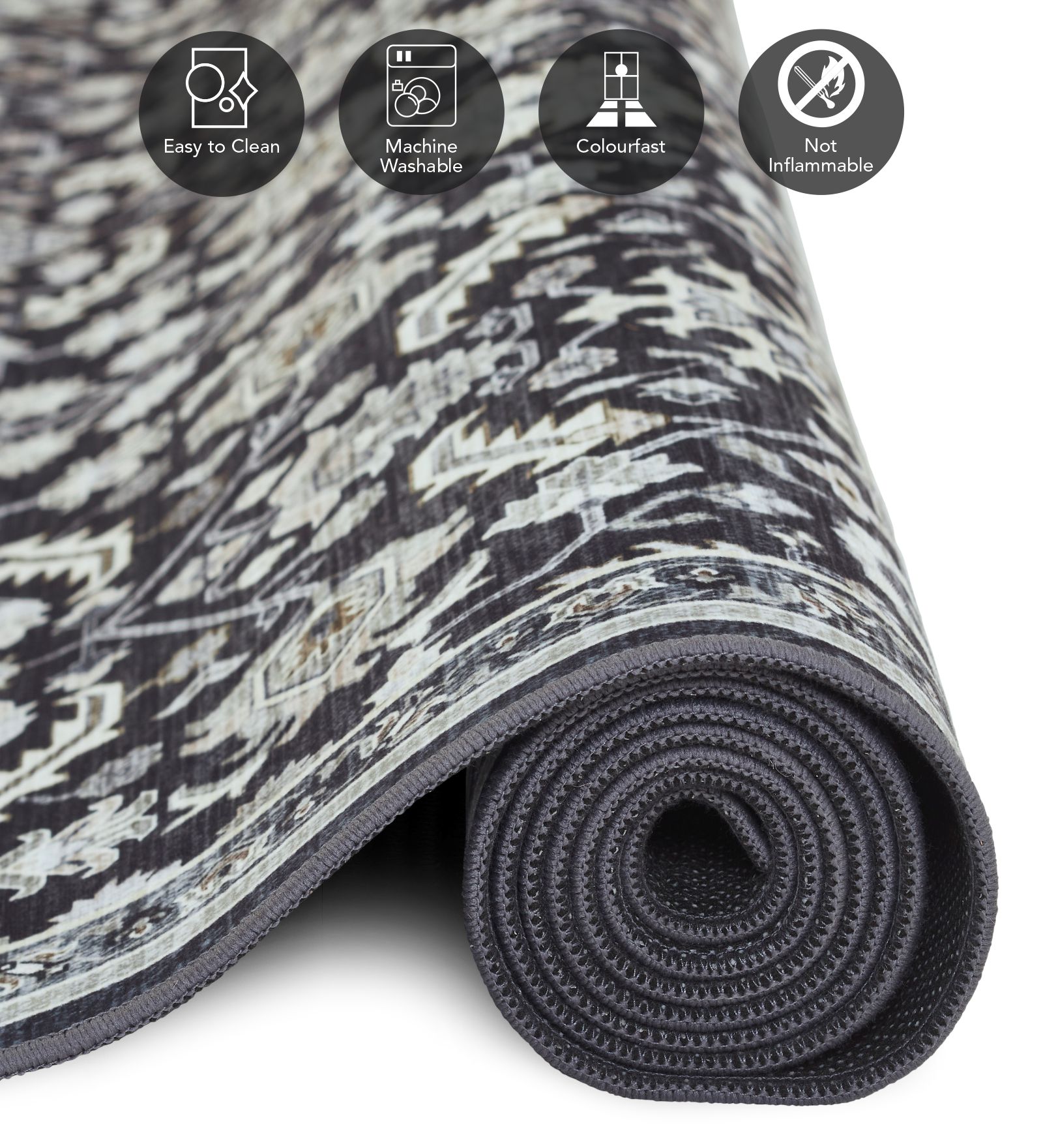 Pop Classical Carpet Charcoal