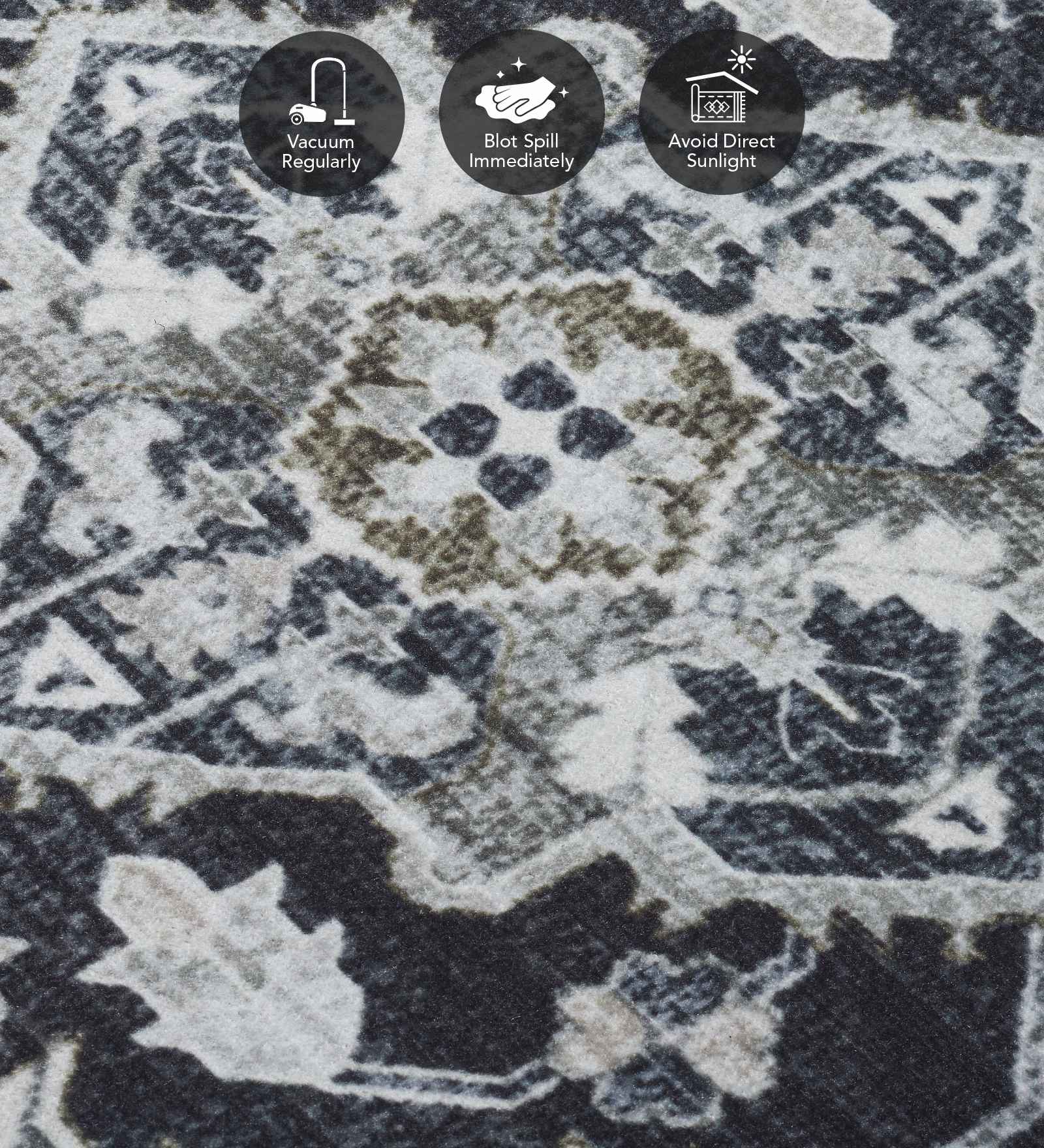 Pop Classical Carpet Charcoal