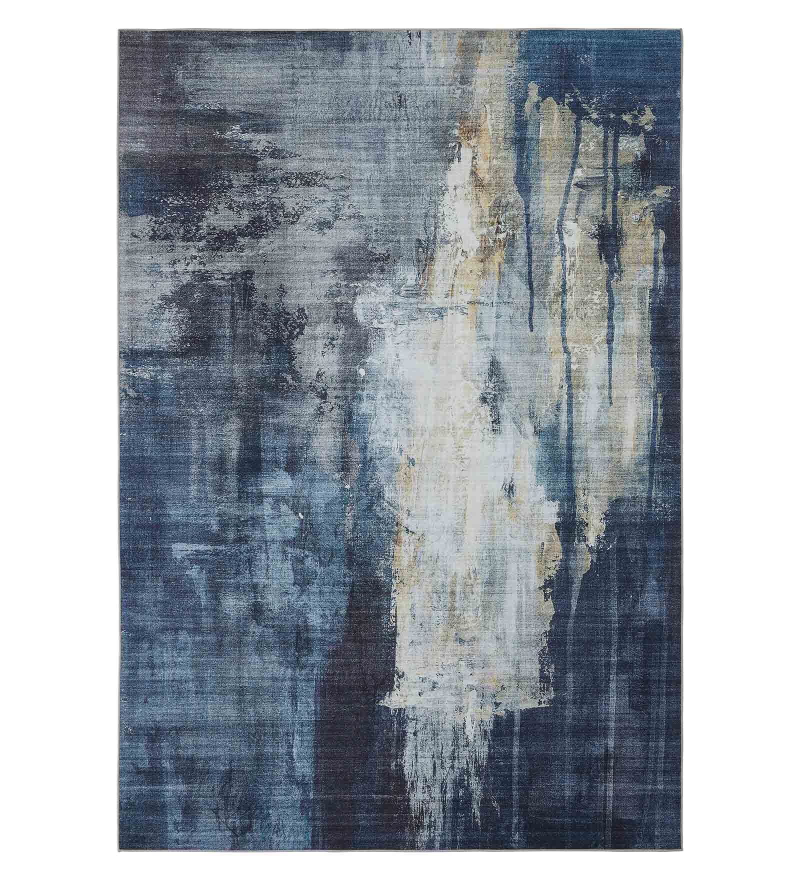 Pop Abstract Carpet Blue