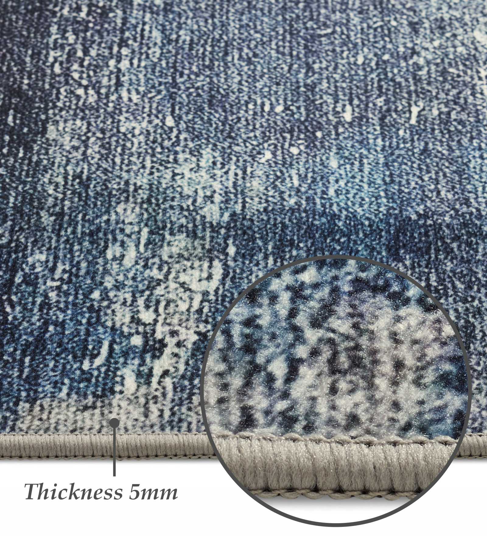 Pop Abstract Carpet Blue