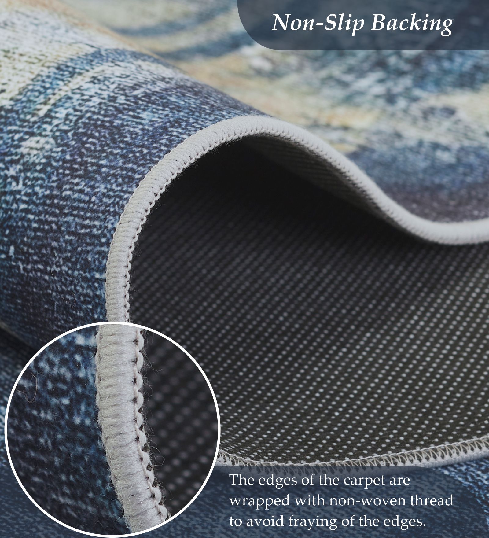 Pop Abstract Carpet Blue