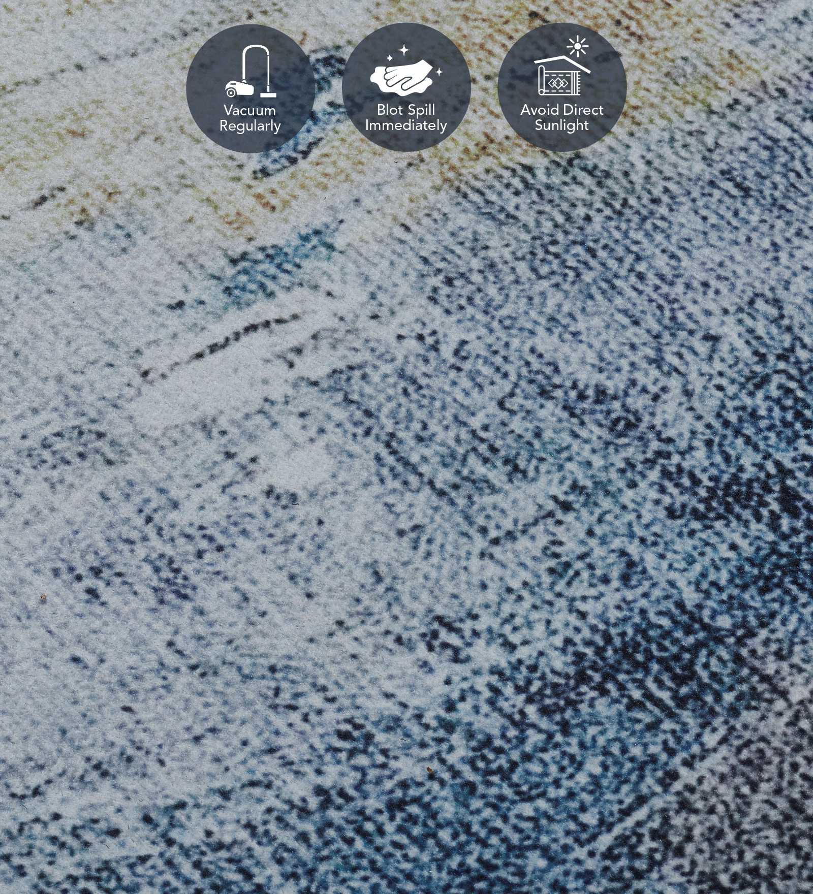 Pop Abstract Carpet Blue