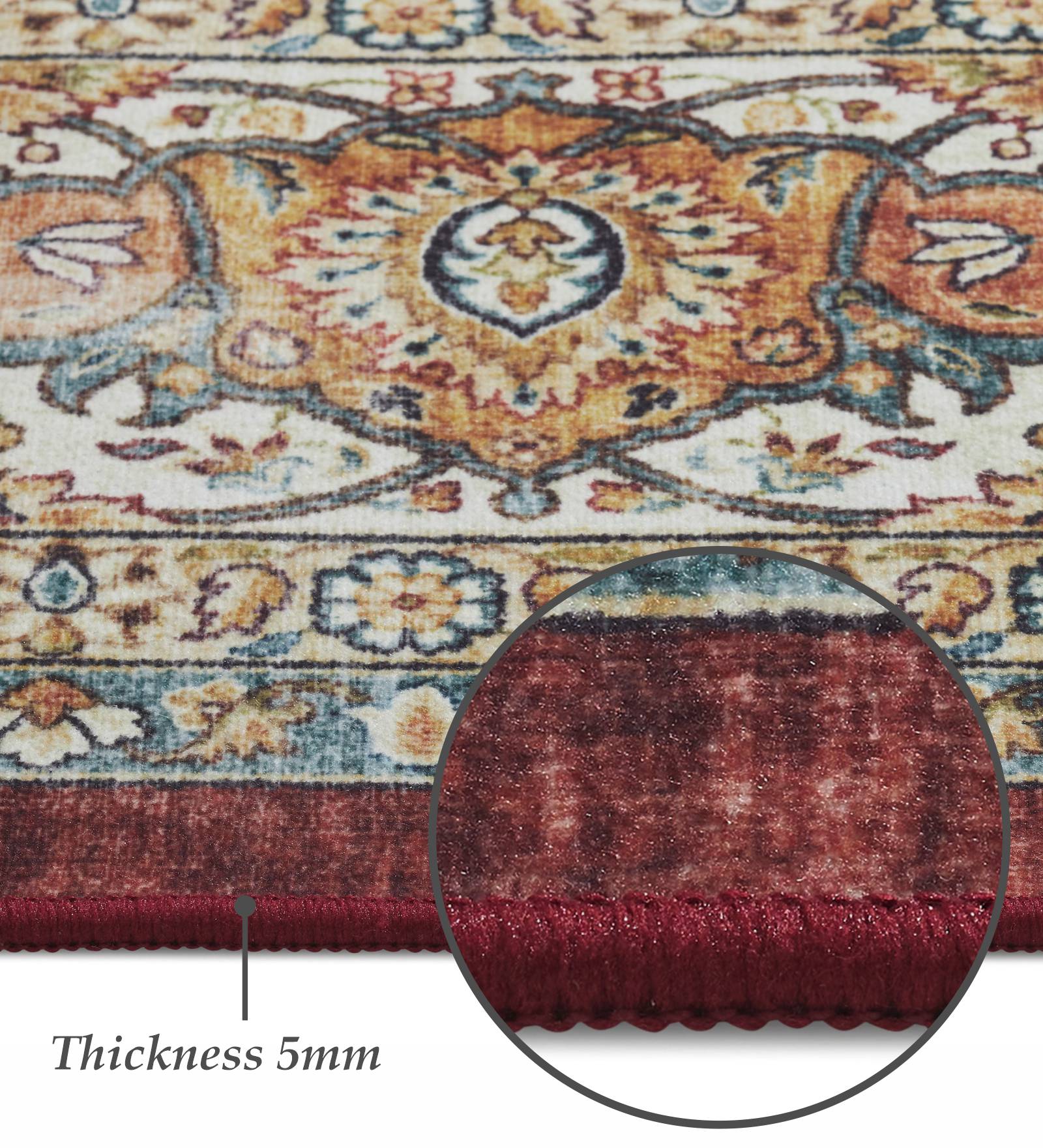 Pop Classical Carpet Beige and Rust