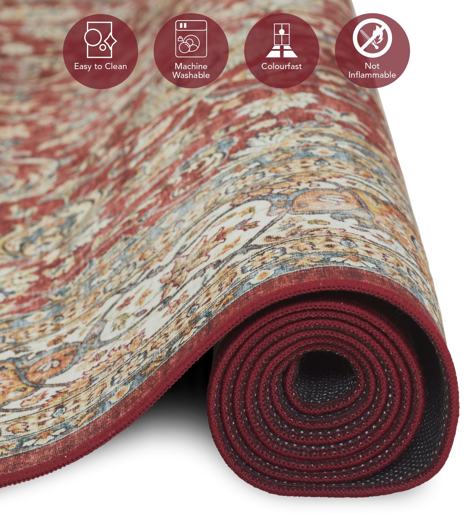 Pop Classical Carpet Beige and Rust