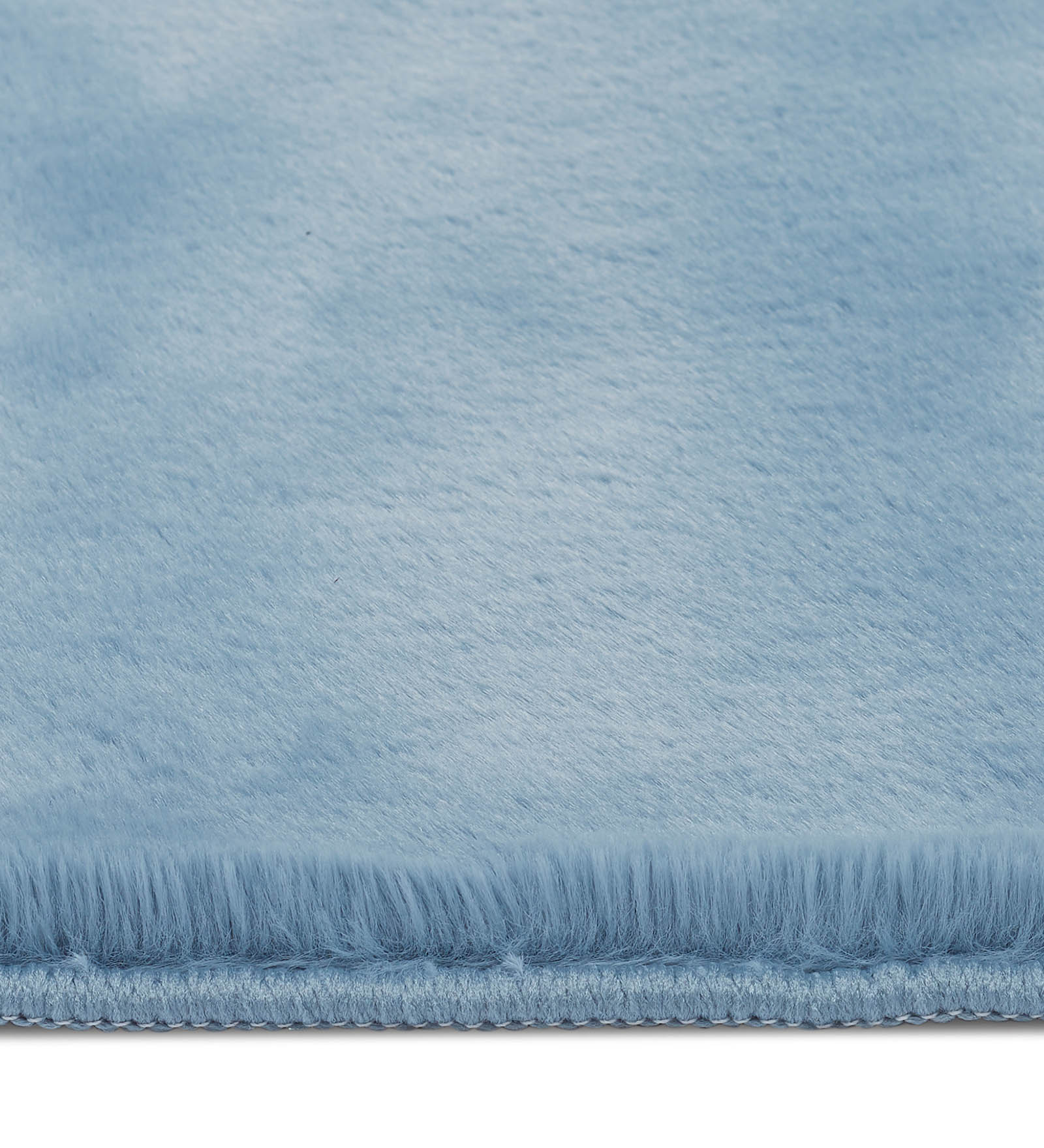 New Oslo Rabit Fur Carpet Blue